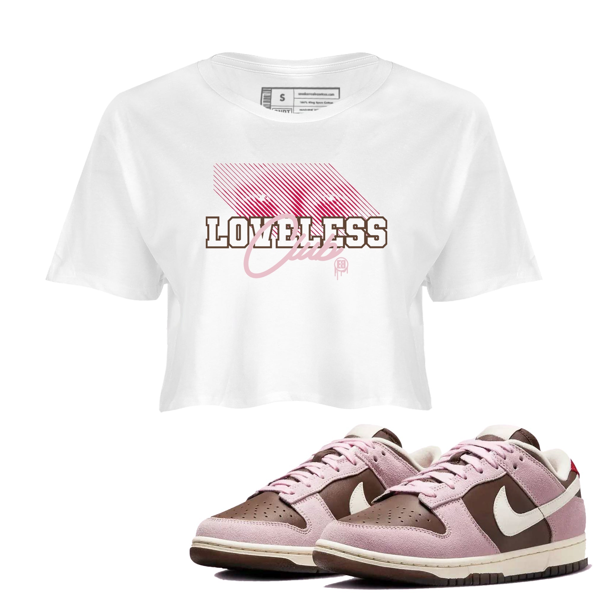 Loveless Club snkmatch Women's Top - Dunk Cacao Wow And Pink Foam