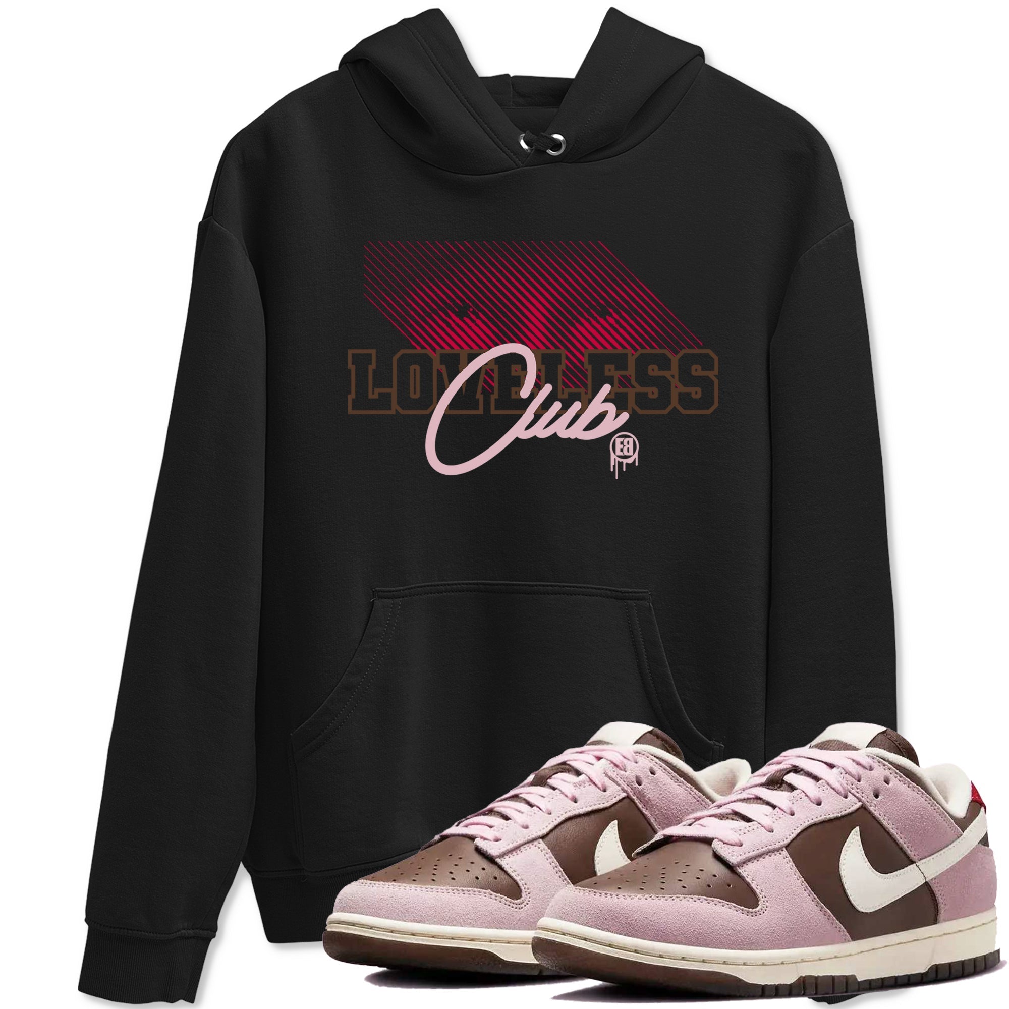 Loveless Club snkmatch Tees - Dunk Cacao Wow And Pink Foam