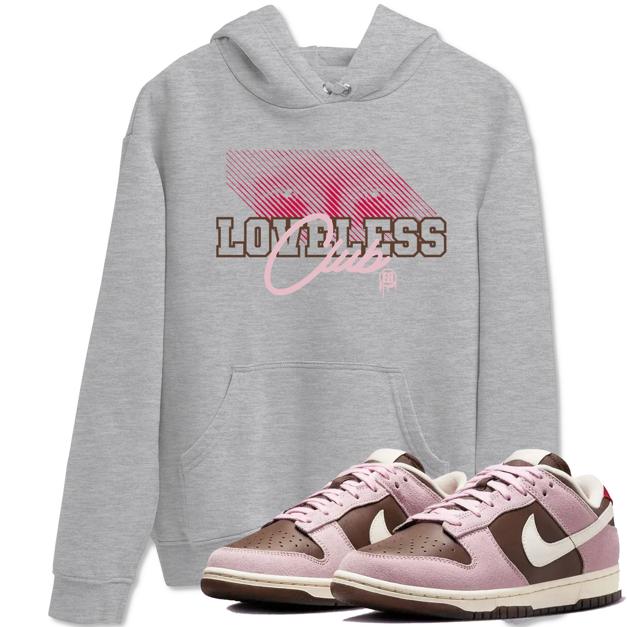 Loveless Club snkmatch Tees - Dunk Cacao Wow And Pink Foam