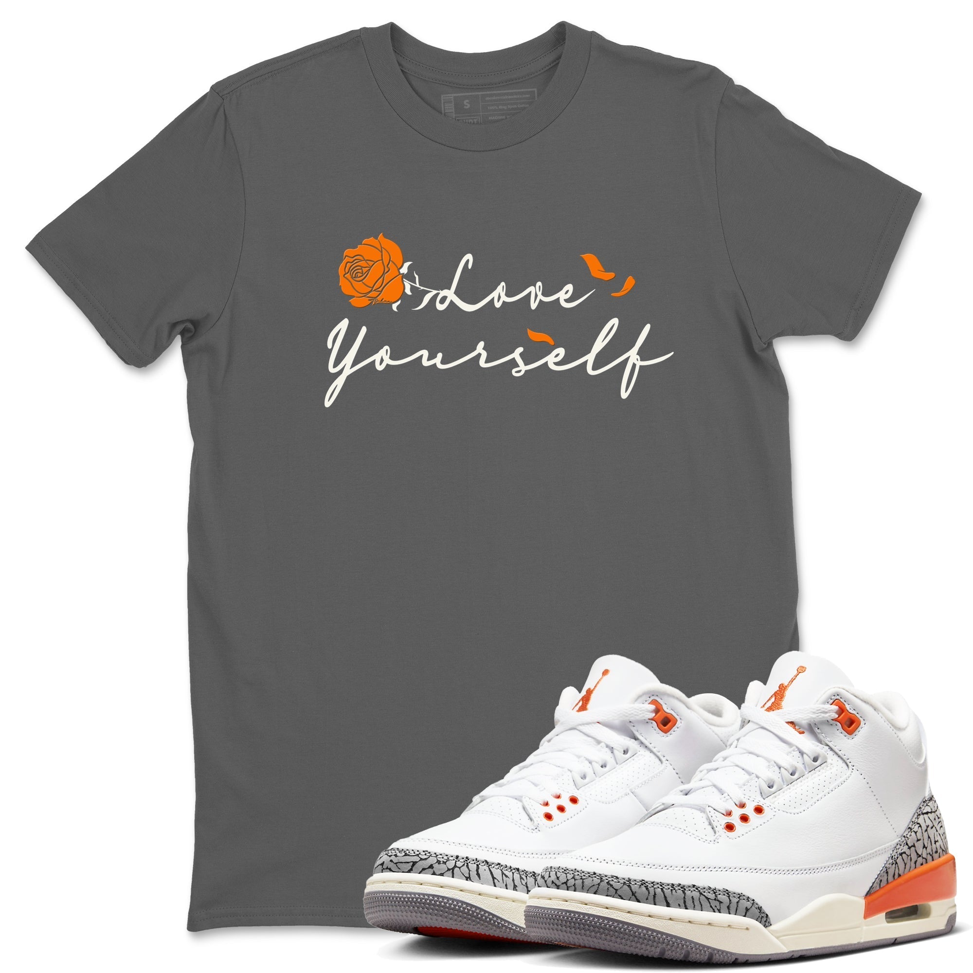 Love Yourself snkmatch Tees - Air Jordan 3 Georgia Peach