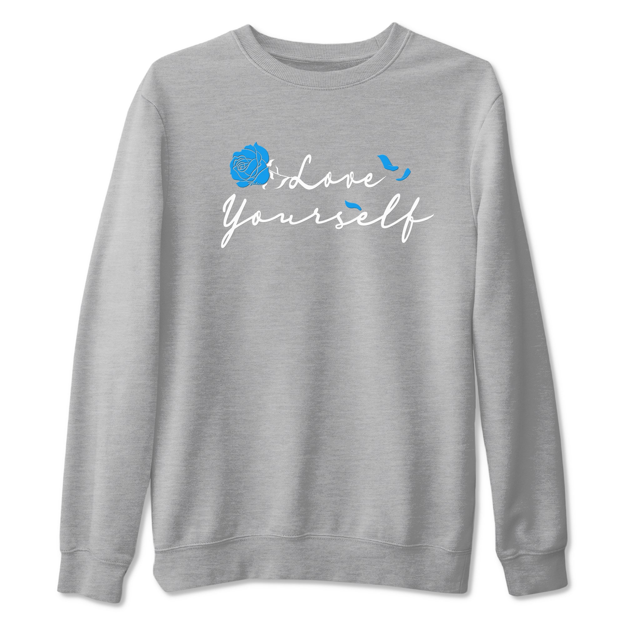 Love Yourself snkmatch Tees - Air Jordan 4 Military Blue