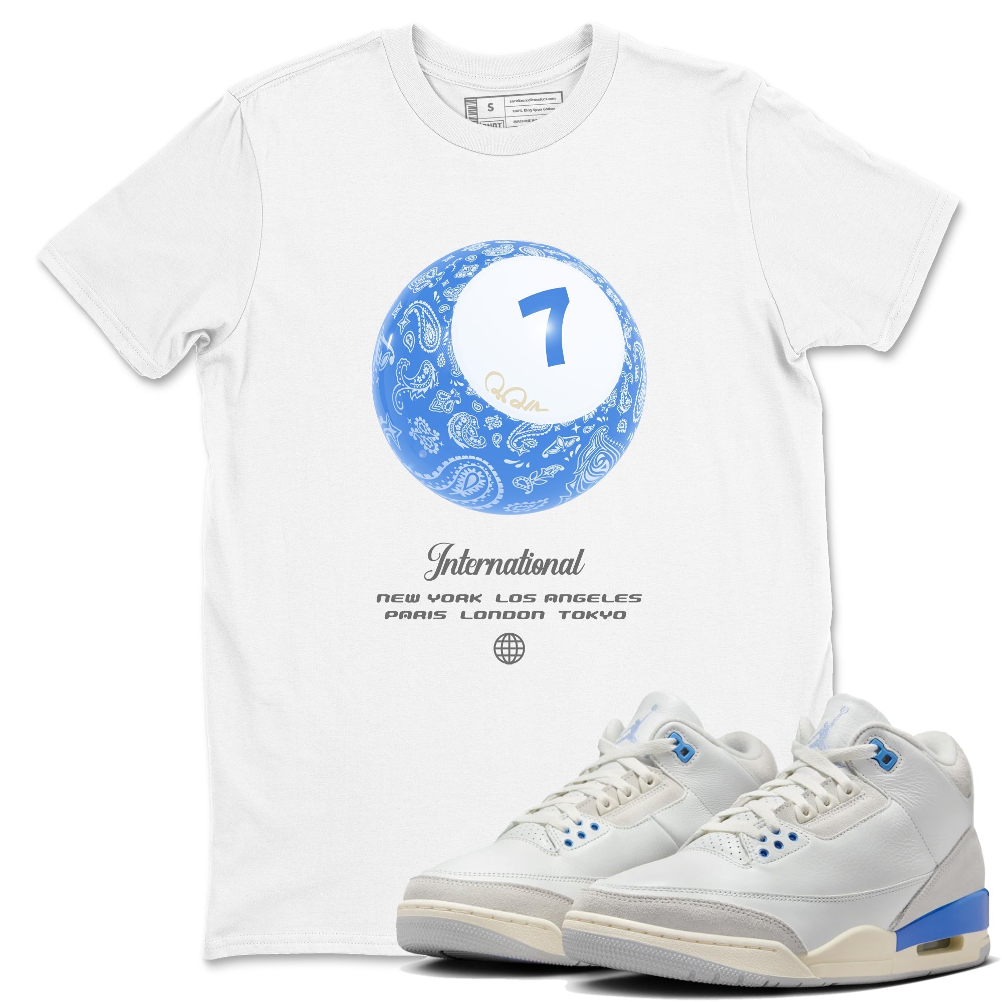 Lucky Ball snkmatch Tees - Air Jordan 3 Lucky Shorts