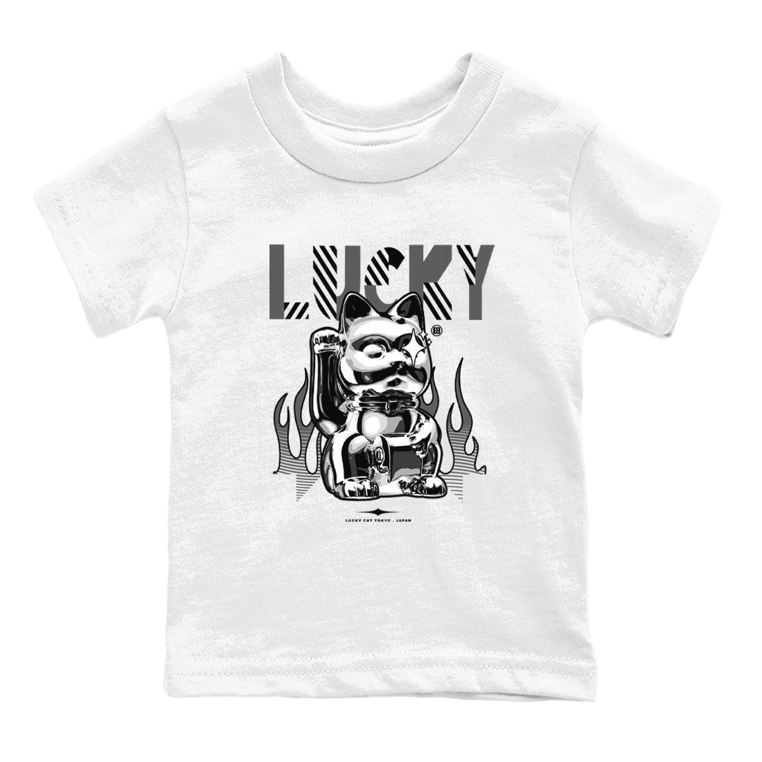 Lucky Cat snkmatch Tees Kids - Air Jordan 5 Black Cat