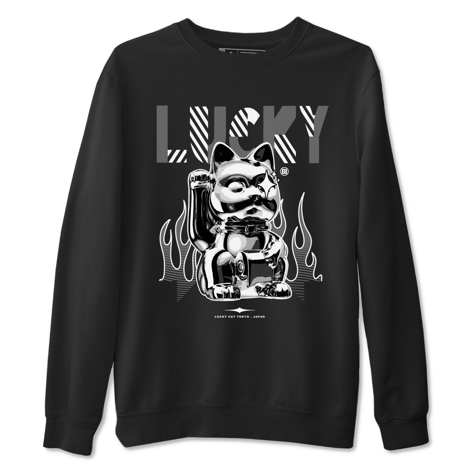 Lucky Cat snkmatch Tees - Air Jordan 5 Black Cat