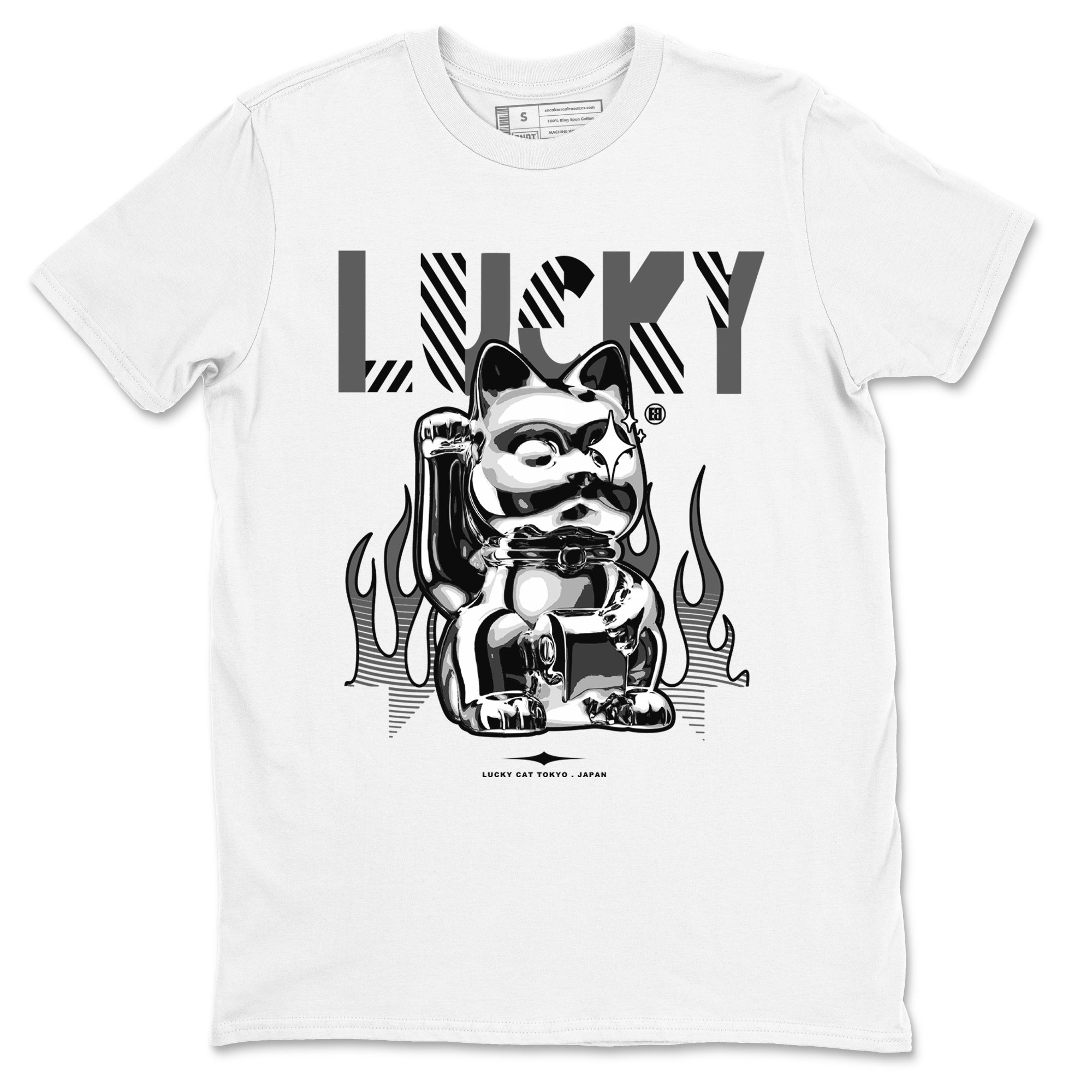 Lucky Cat snkmatch Tees - Air Jordan 5 Black Cat