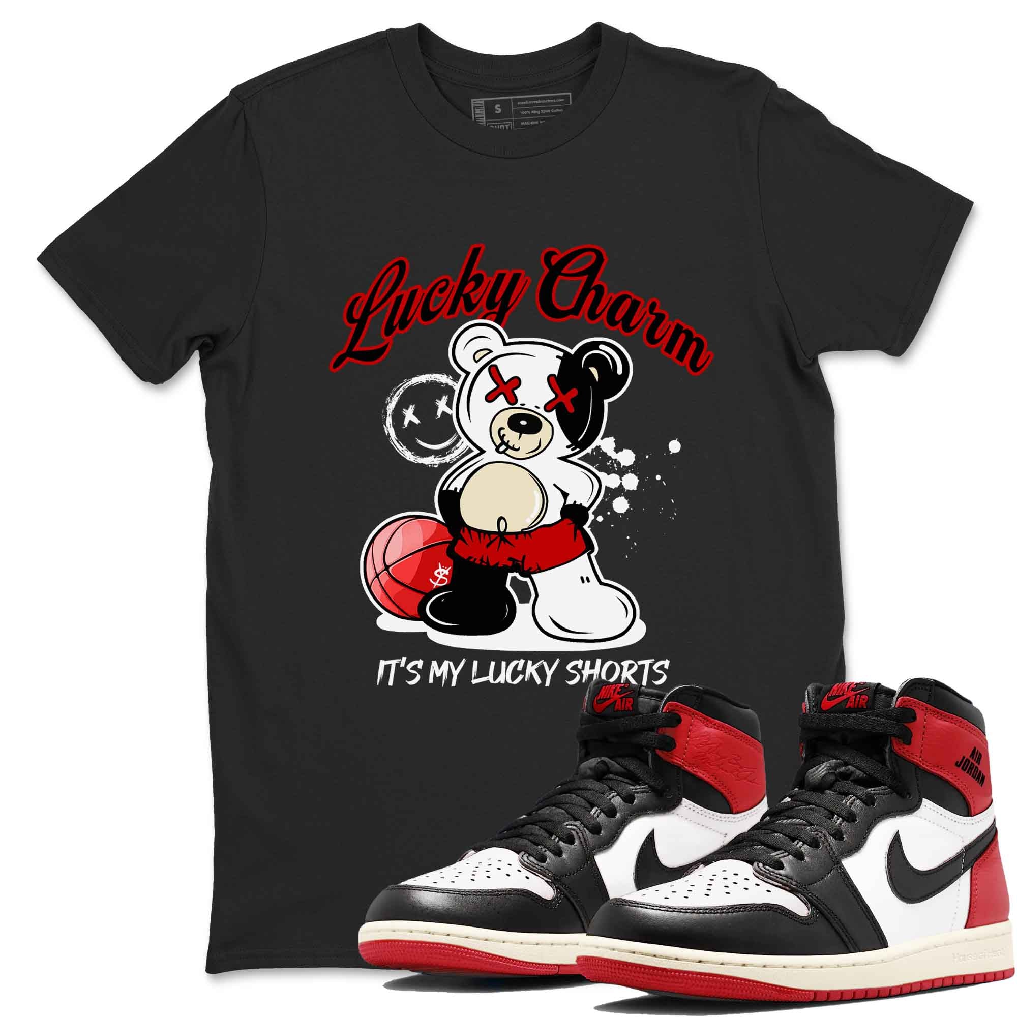 Lucky Charm snkmatch Tees - Air Jordan 1 Black Toe