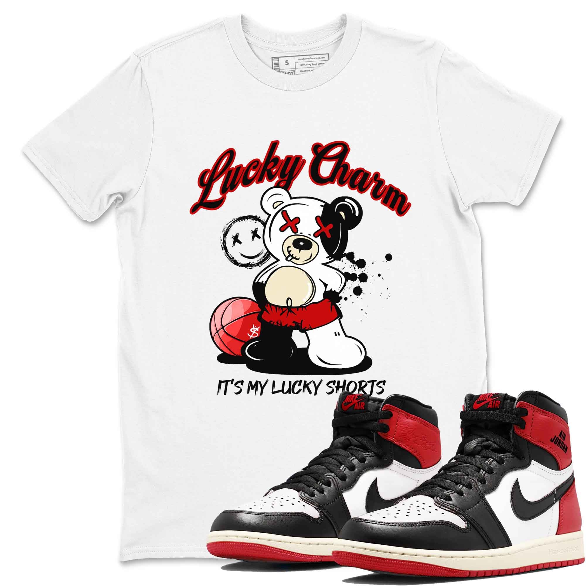 Lucky Charm snkmatch Tees - Air Jordan 1 Black Toe