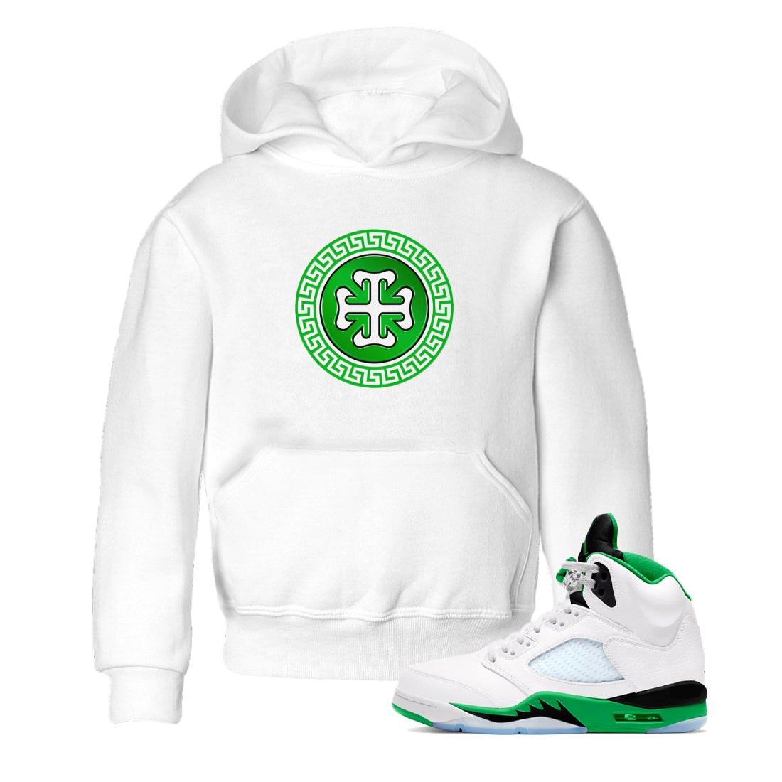 Lucky Emblem snkmatch Tee Kids - Air Jordan 5 Lucky Green