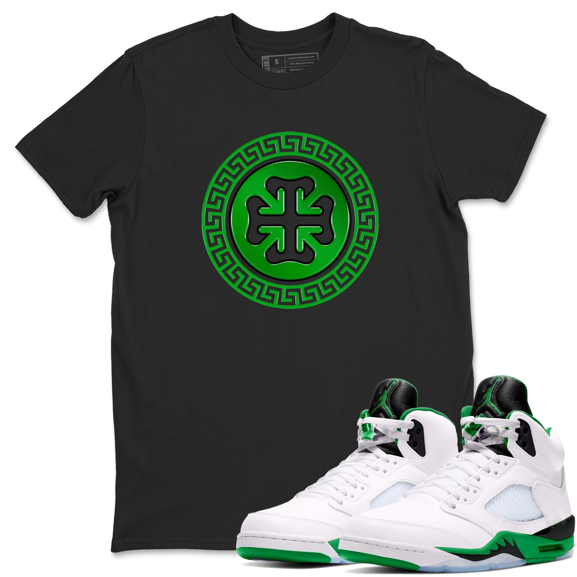 Lucky Emblem snkmatch Tee - Air Jordan 5 Lucky Green