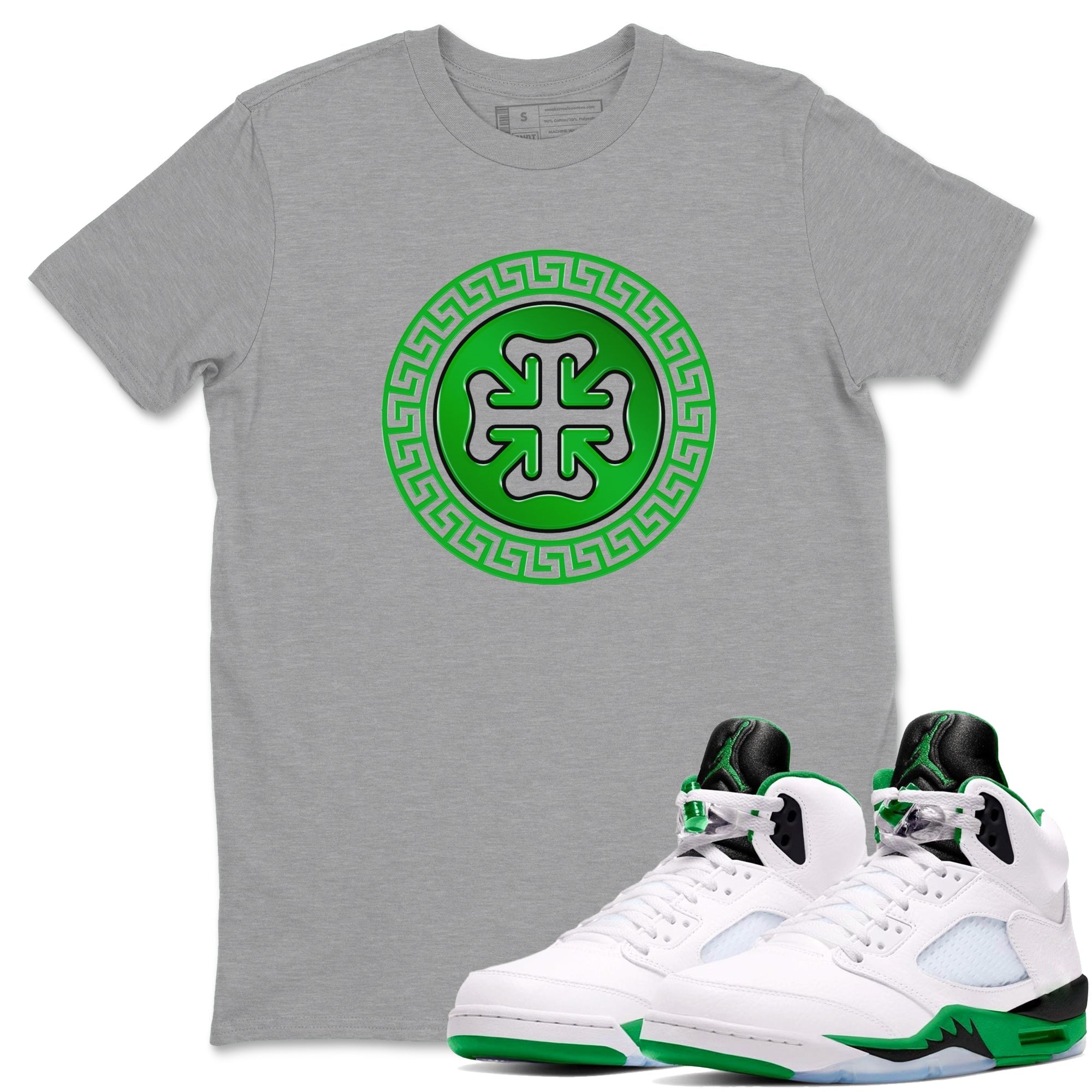 Lucky Emblem snkmatch Tee - Air Jordan 5 Lucky Green