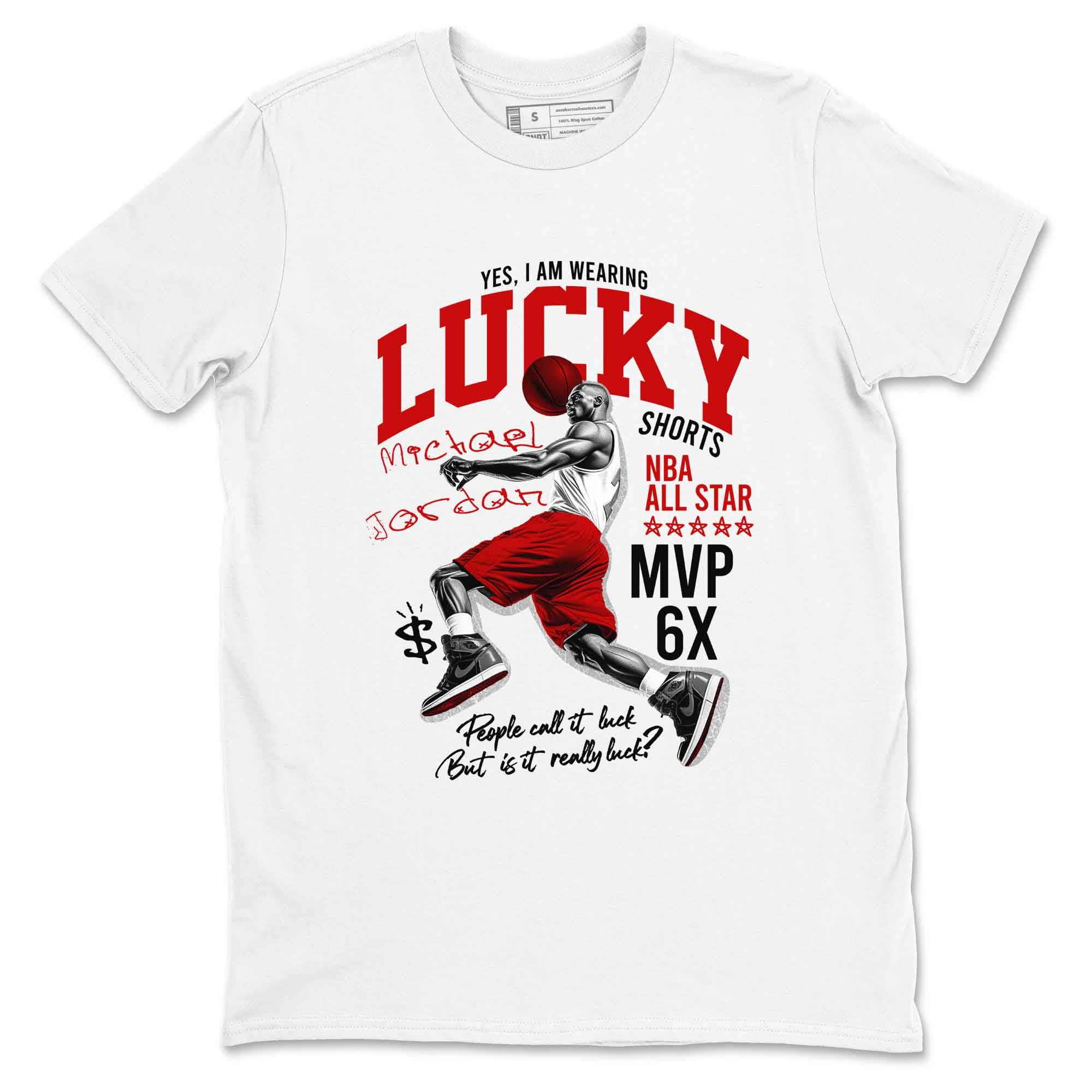 Lucky Player snkmatch Tees - Air Jordan 1 Black Toe