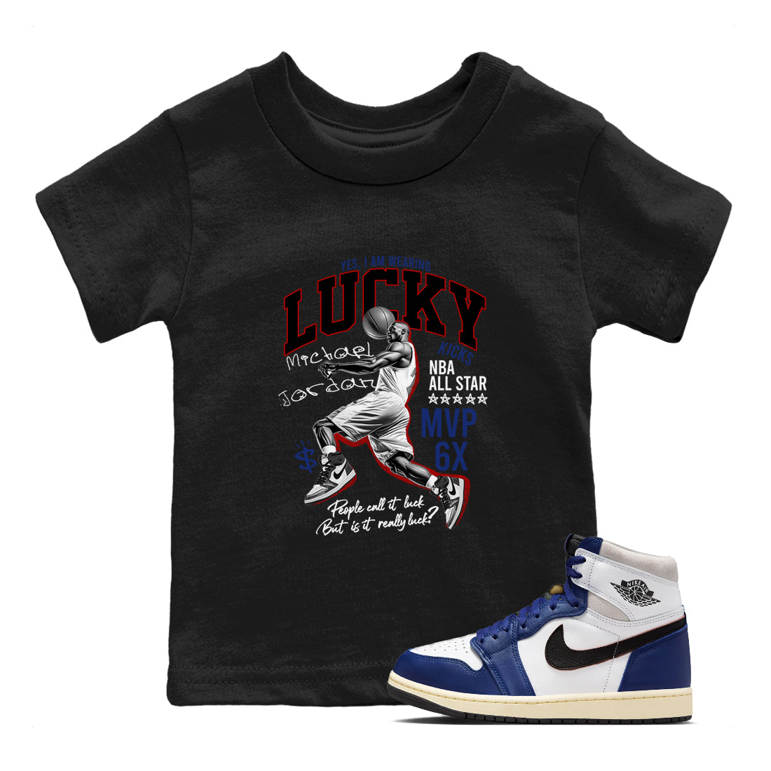 Lucky Player snkmatch Tees Kids - Air Jordan 1 Rare Air
