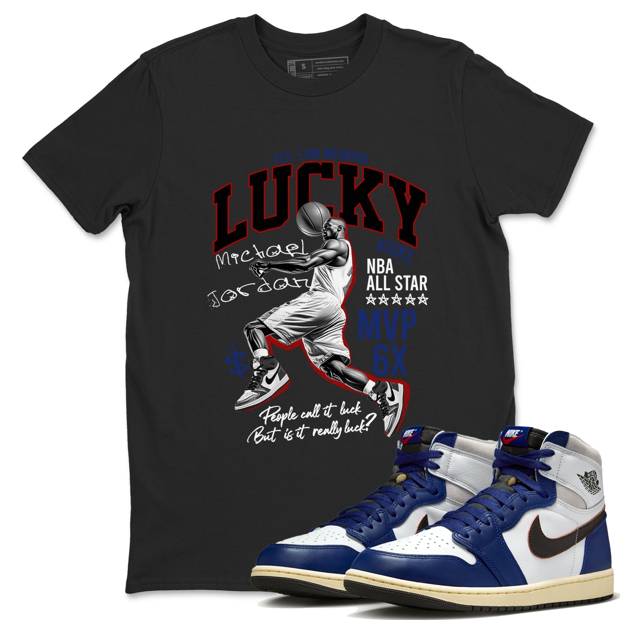 Lucky Player snkmatch Tees - Air Jordan 1 Rare Air