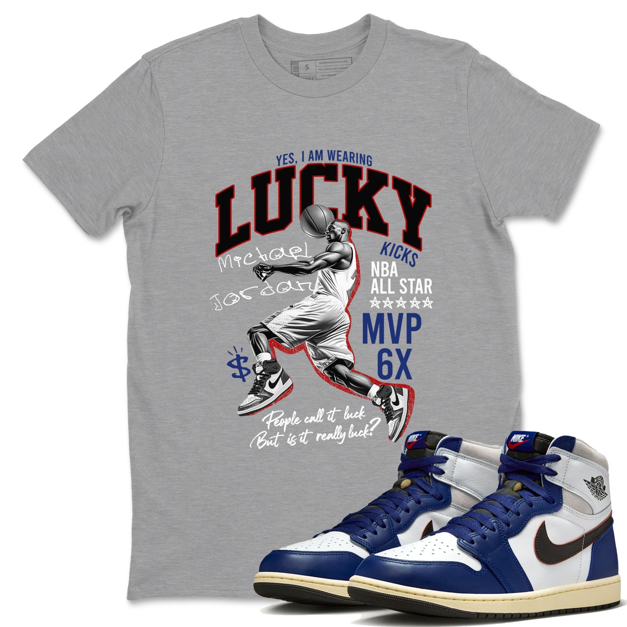Lucky Player snkmatch Tees - Air Jordan 1 Rare Air