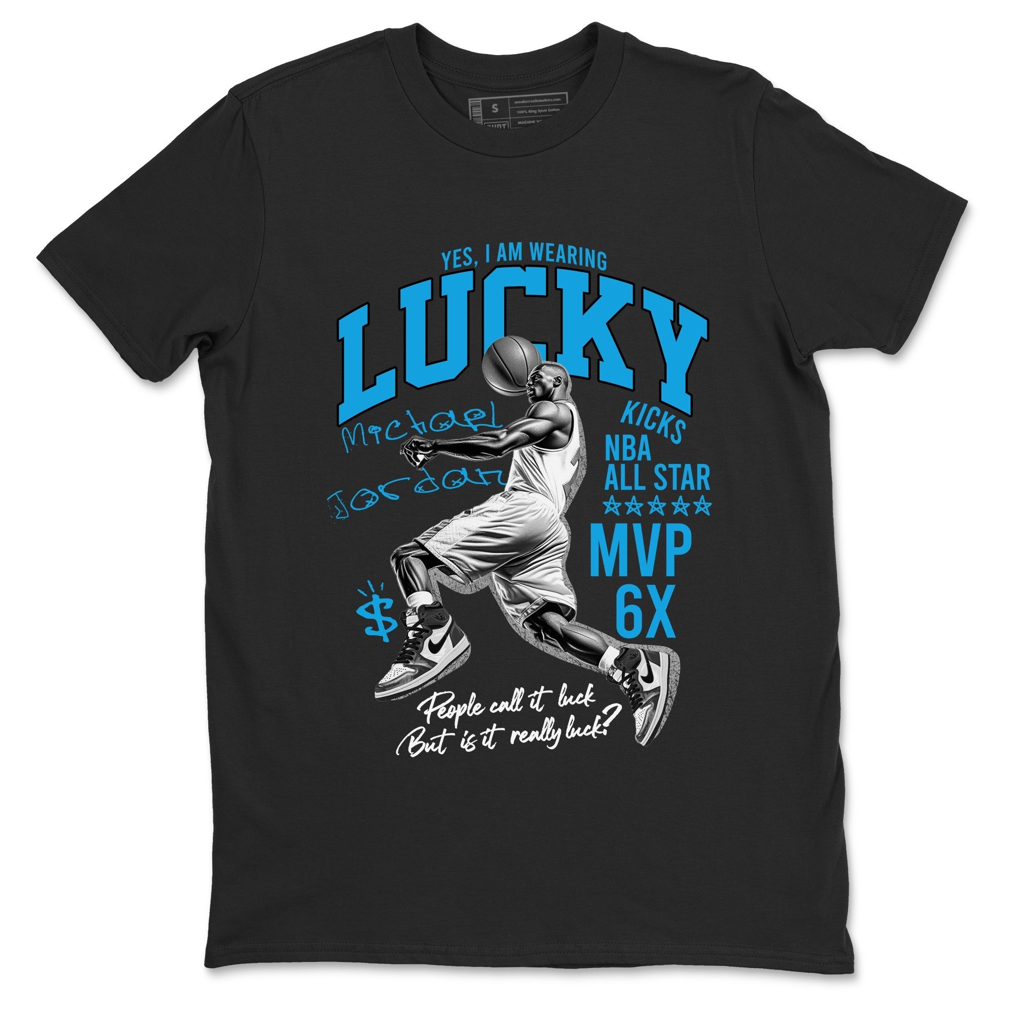 Lucky Player snkmatch Tees - Air Jordan 1 UNC Toe Reimagined