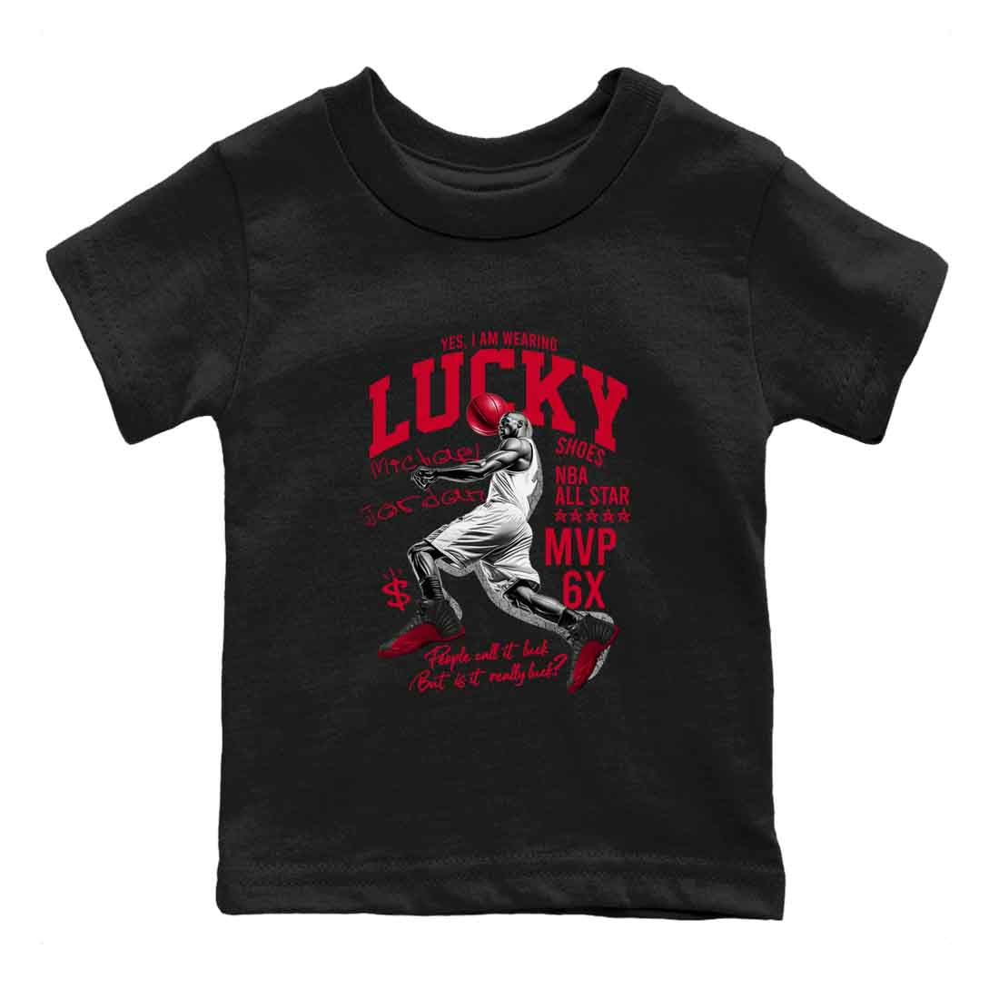 Lucky Player snkmatch Tees Kids - Air Jordan 12 Flu Game