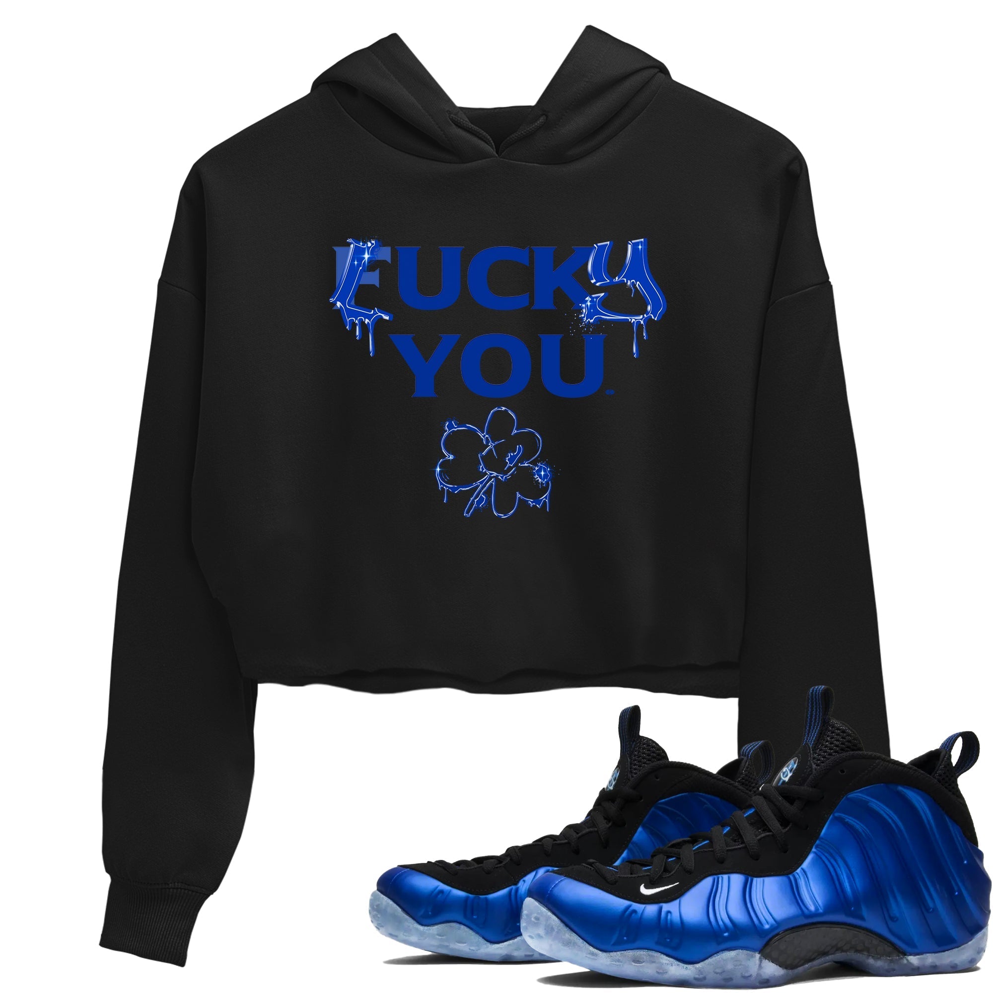 Lucky You snkmatch Women's Top - Air Foamposite One Royal