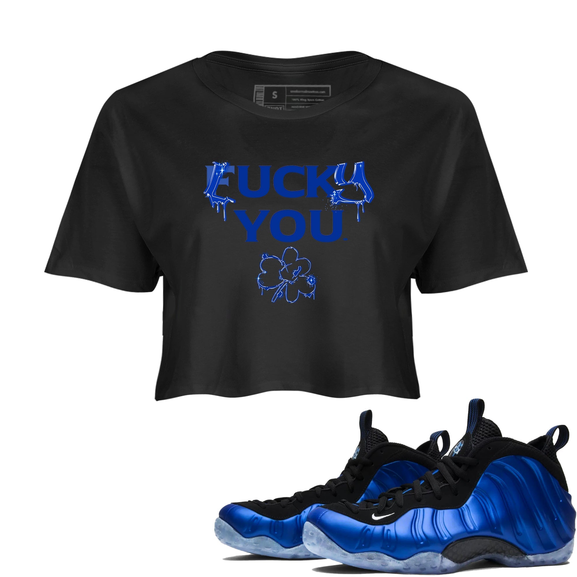 Lucky You snkmatch Women's Top - Air Foamposite One Royal