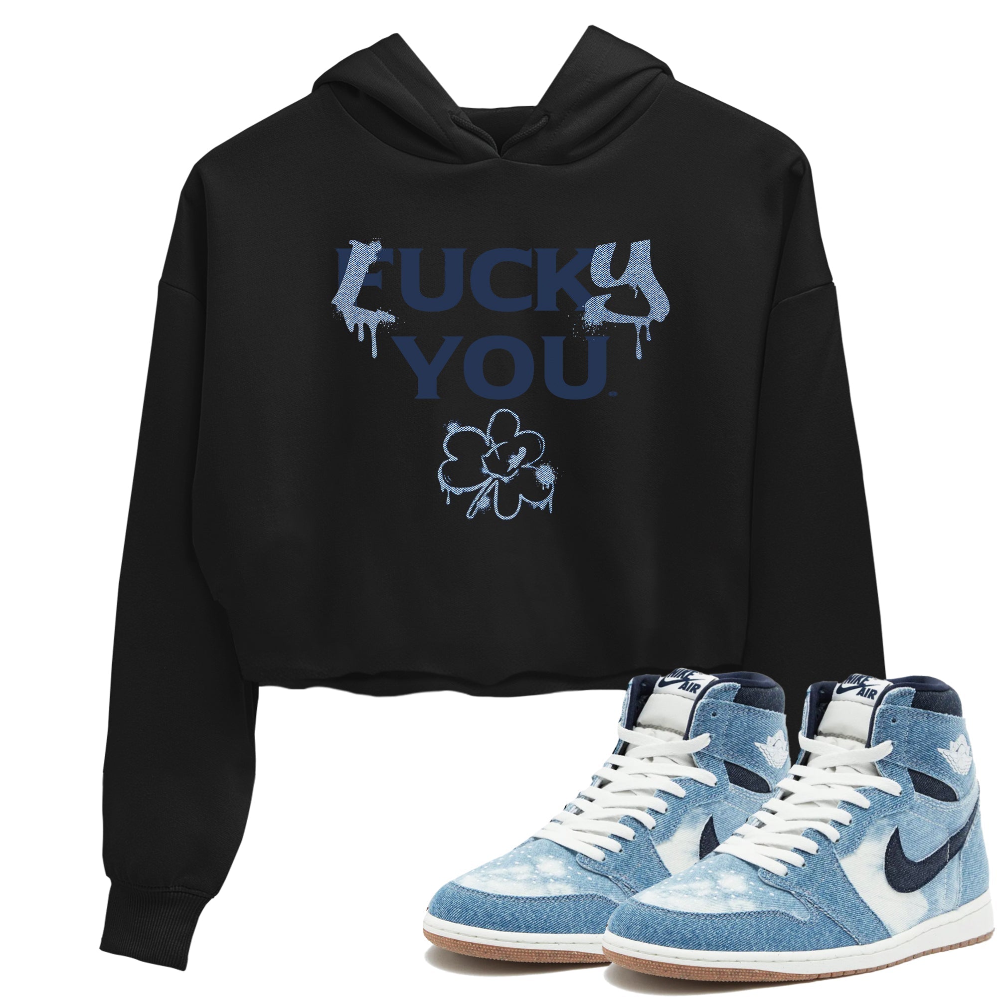 Lucky You snkmatch Women's Top - Air Jordan 1 Denim 2024