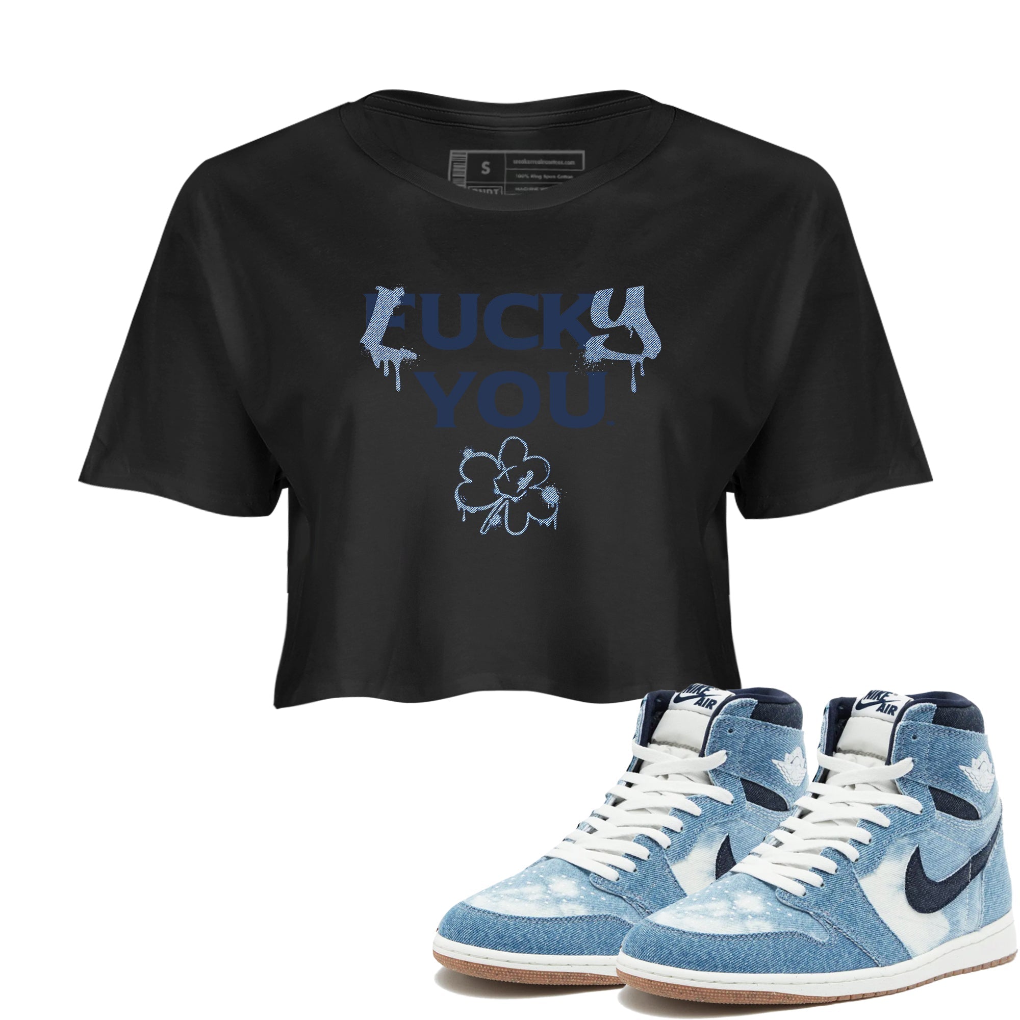 Lucky You snkmatch Women's Top - Air Jordan 1 Denim 2024