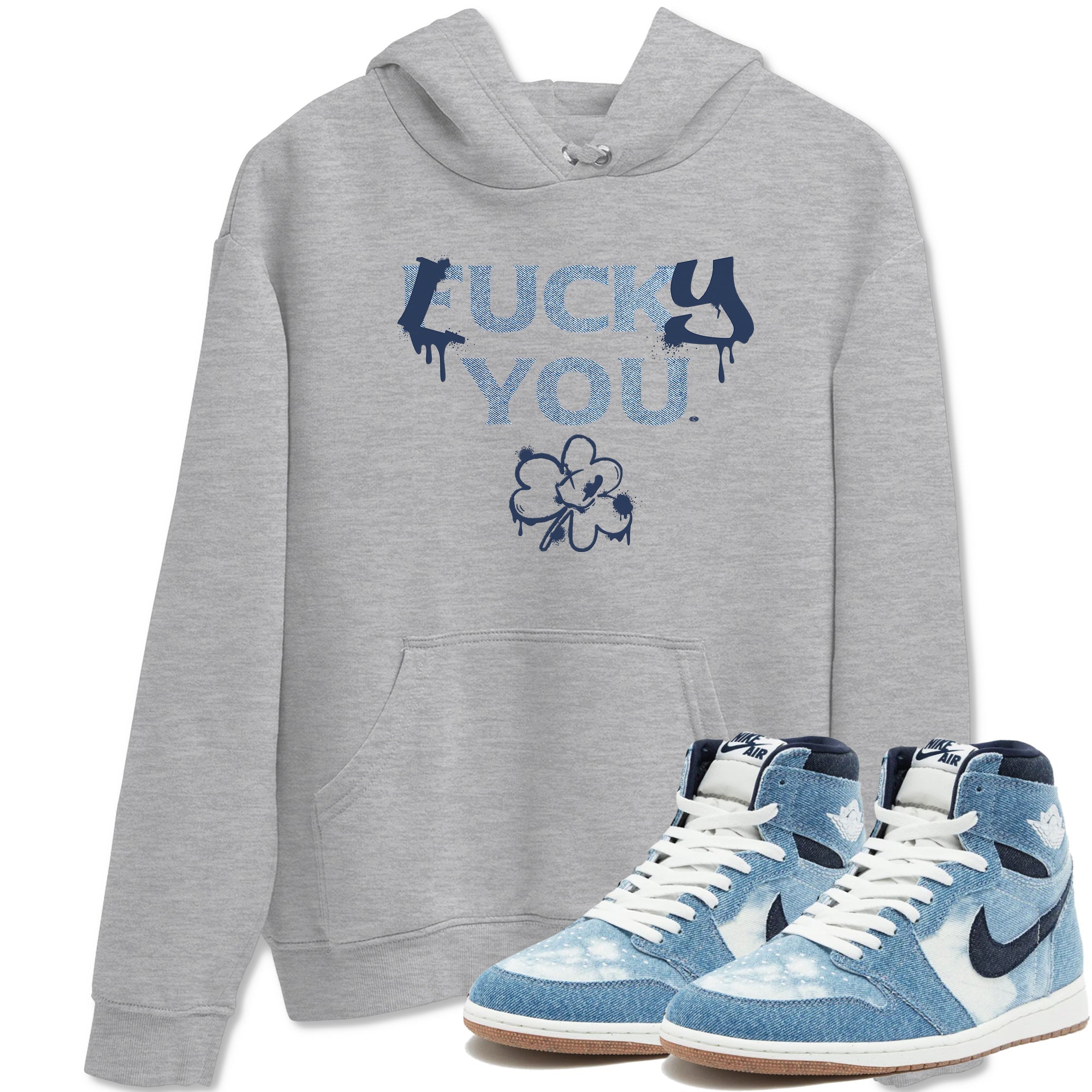 Lucky You snkmatch Tees - Air Jordan 1 Denim 2024