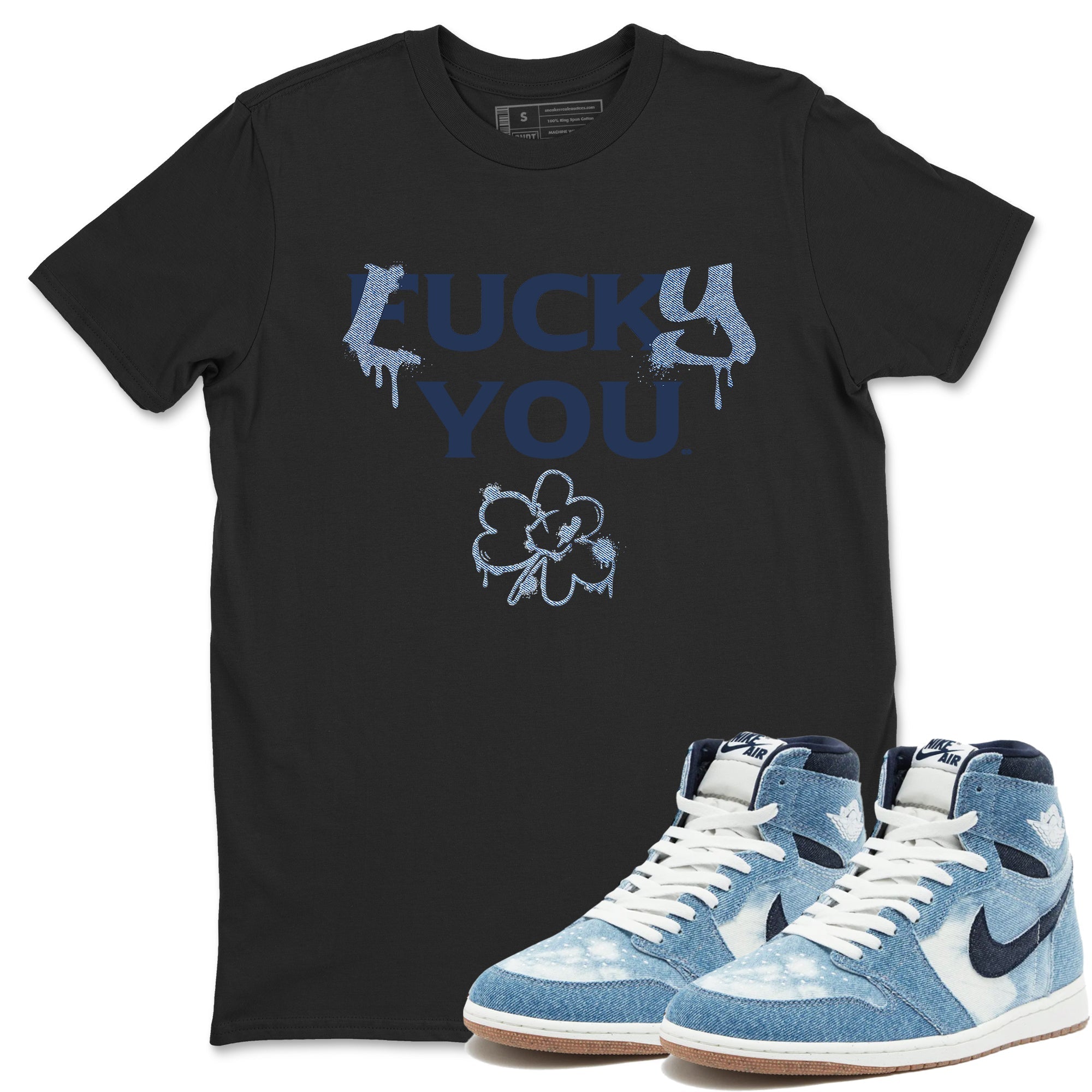 Lucky You snkmatch Tees - Air Jordan 1 Denim 2024