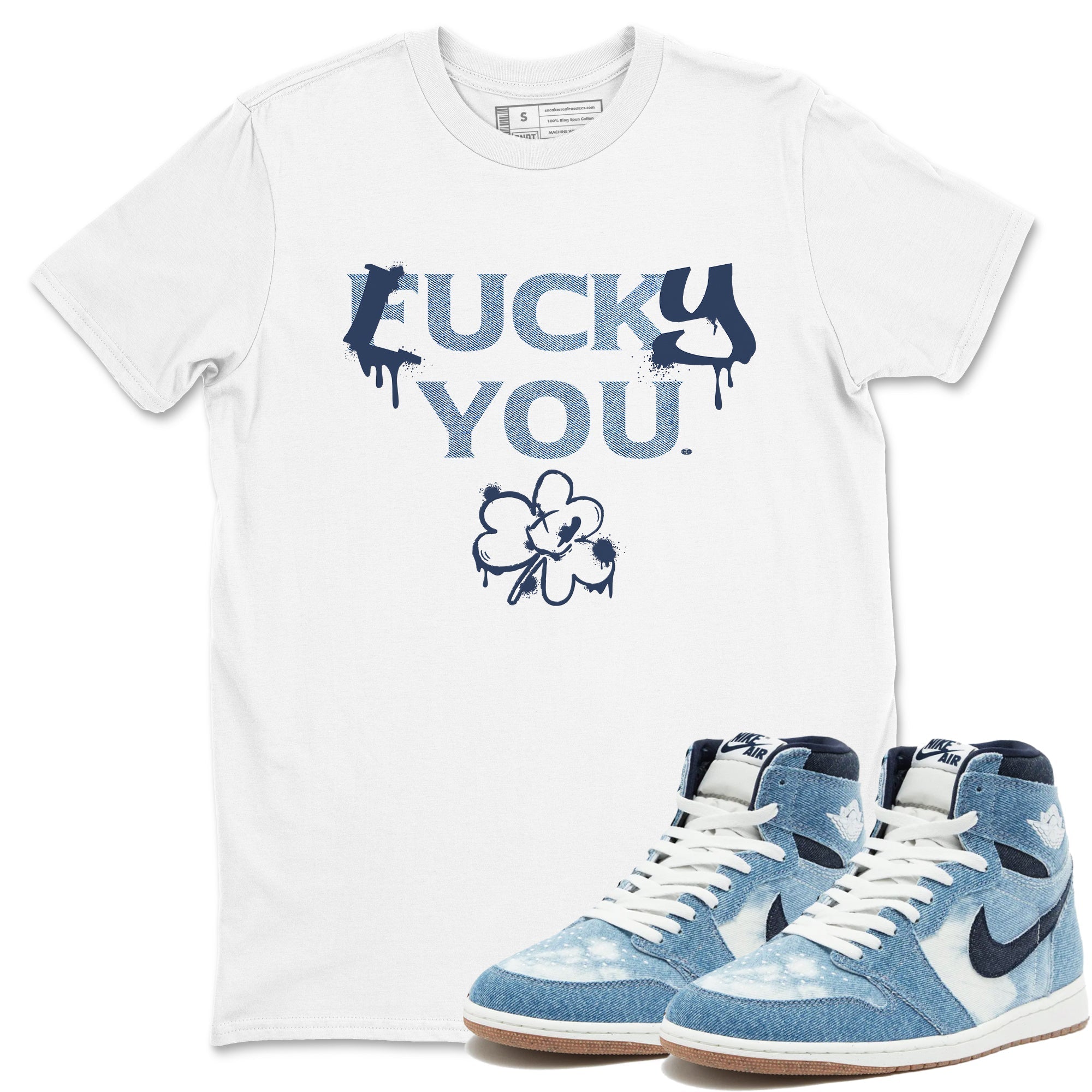 Lucky You snkmatch Tees - Air Jordan 1 Denim 2024