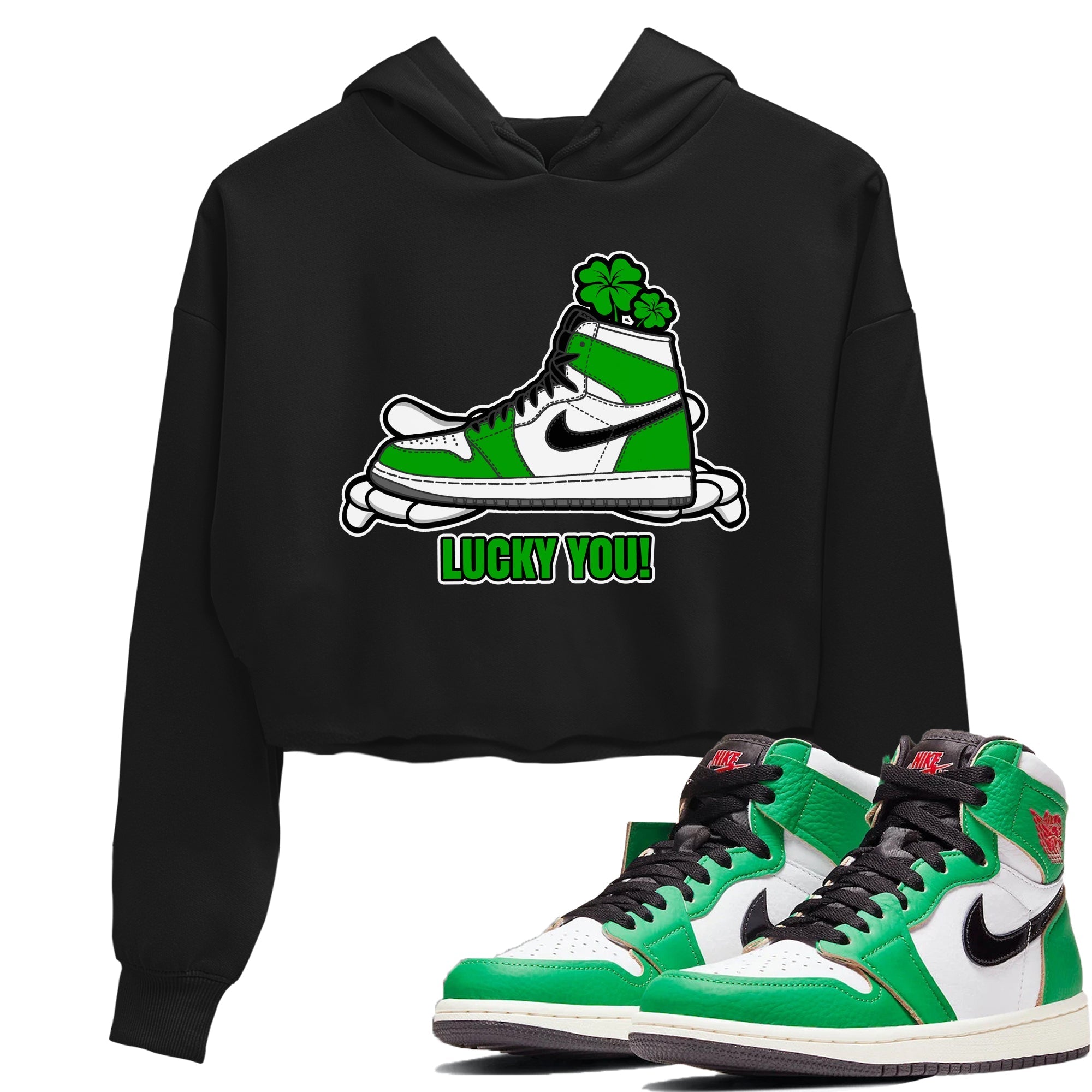 Lucky You snkmatch Women's Top - Air Jordan 1 Lucky Green