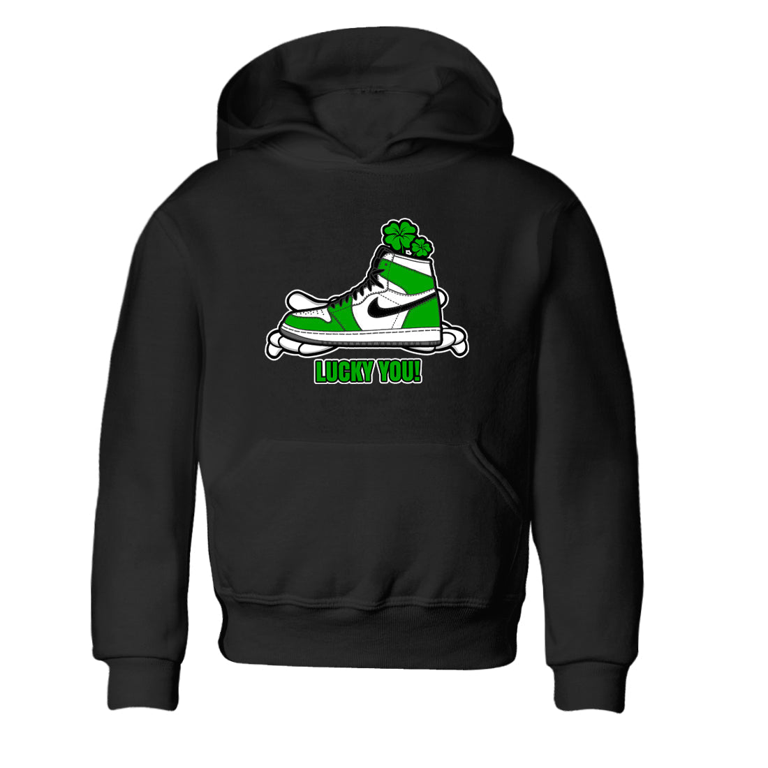 Lucky You snkmatch Tee Kids - Air Jordan 1 Lucky Green