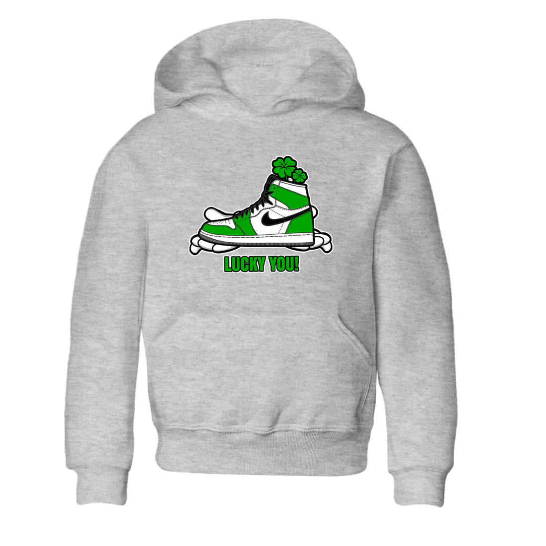 Lucky You snkmatch Tee Kids - Air Jordan 1 Lucky Green