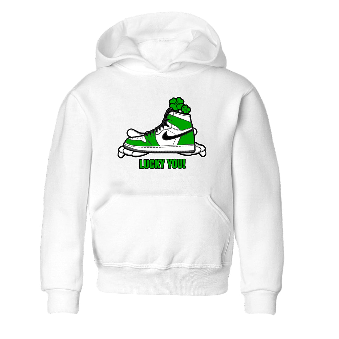 Lucky You snkmatch Tee Kids - Air Jordan 1 Lucky Green
