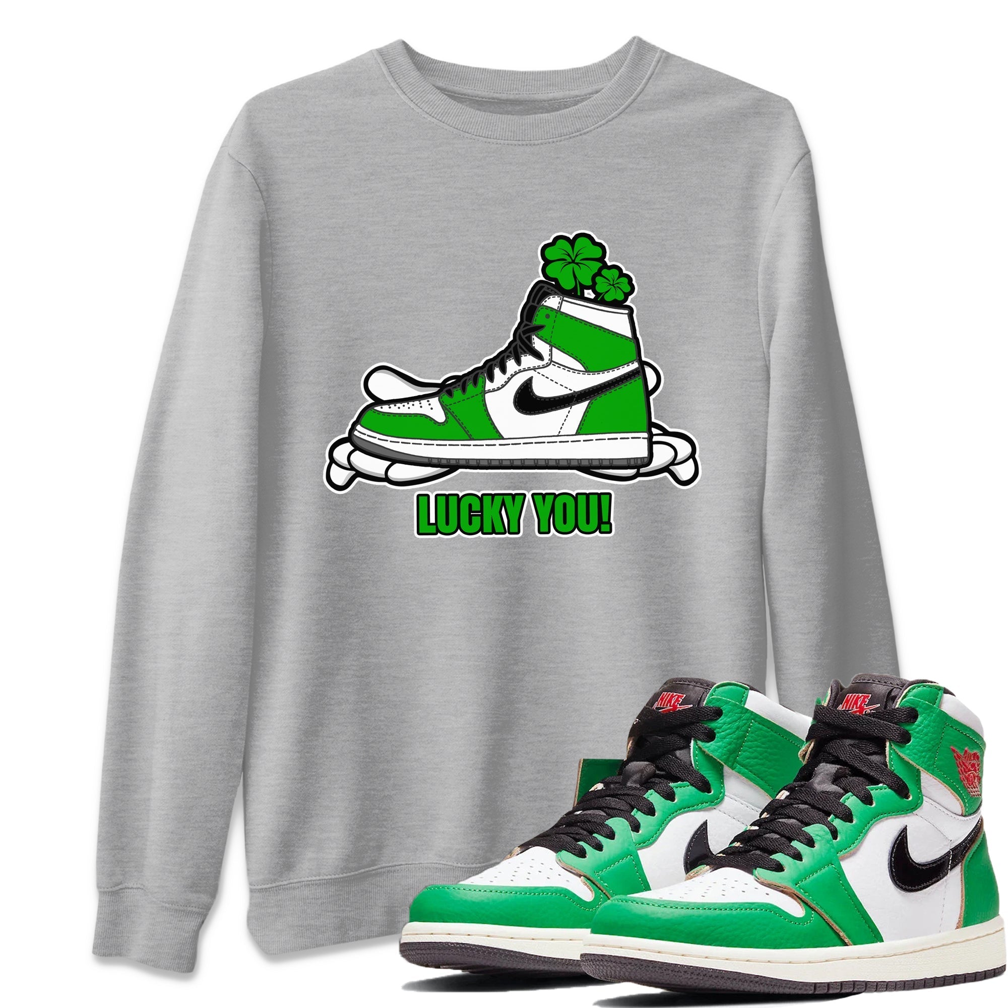 Lucky You snkmatch Tee - Air Jordan 1 Lucky Green
