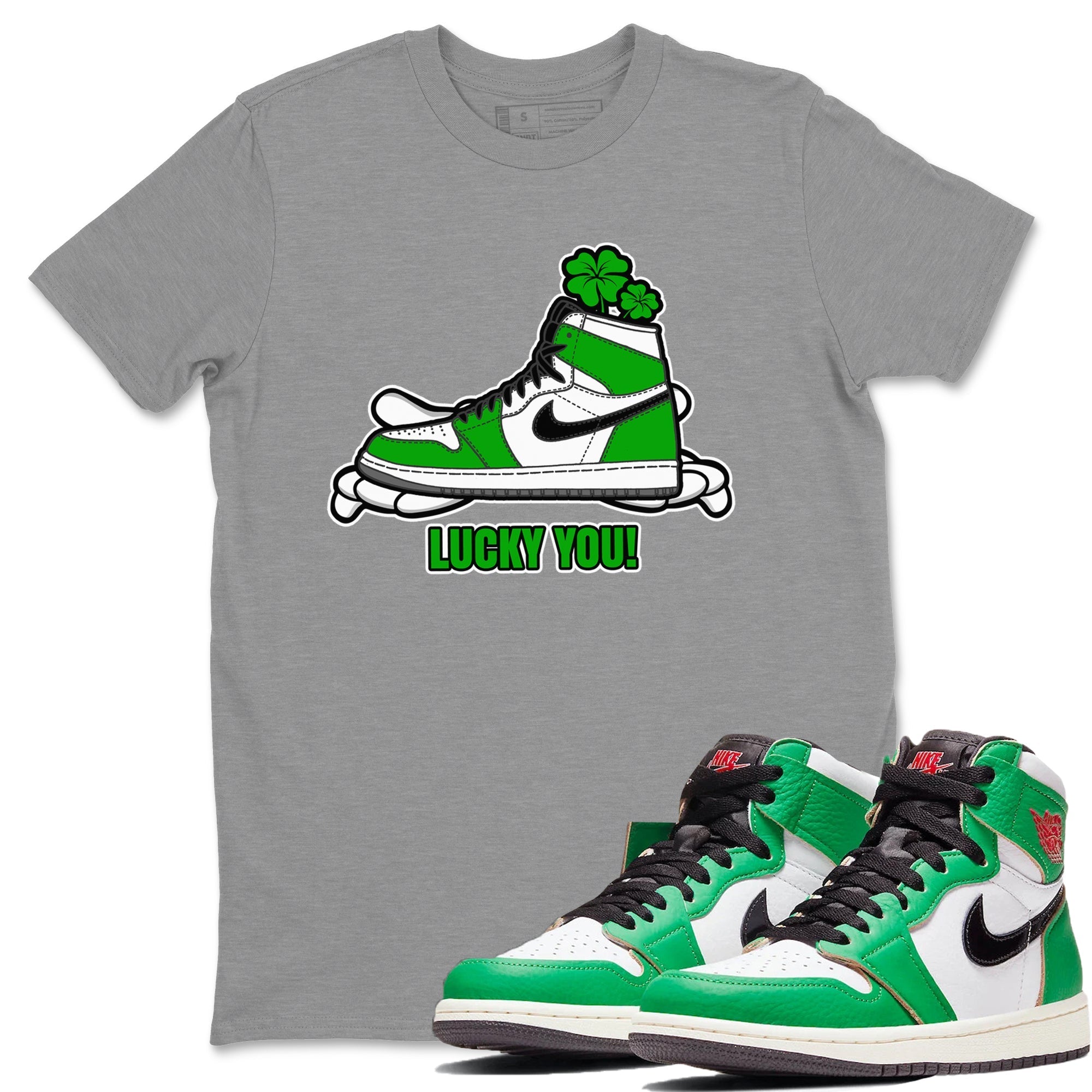 Lucky You snkmatch Tee - Air Jordan 1 Lucky Green