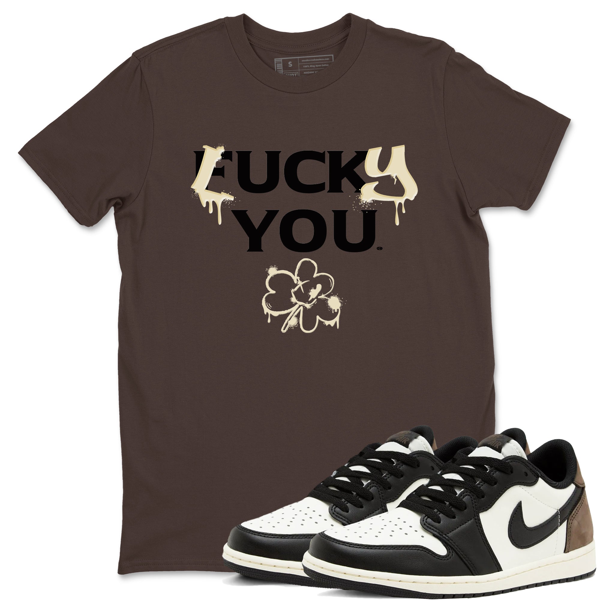 Lucky You snkmatch Tees - Air Jordan 1 Mocha