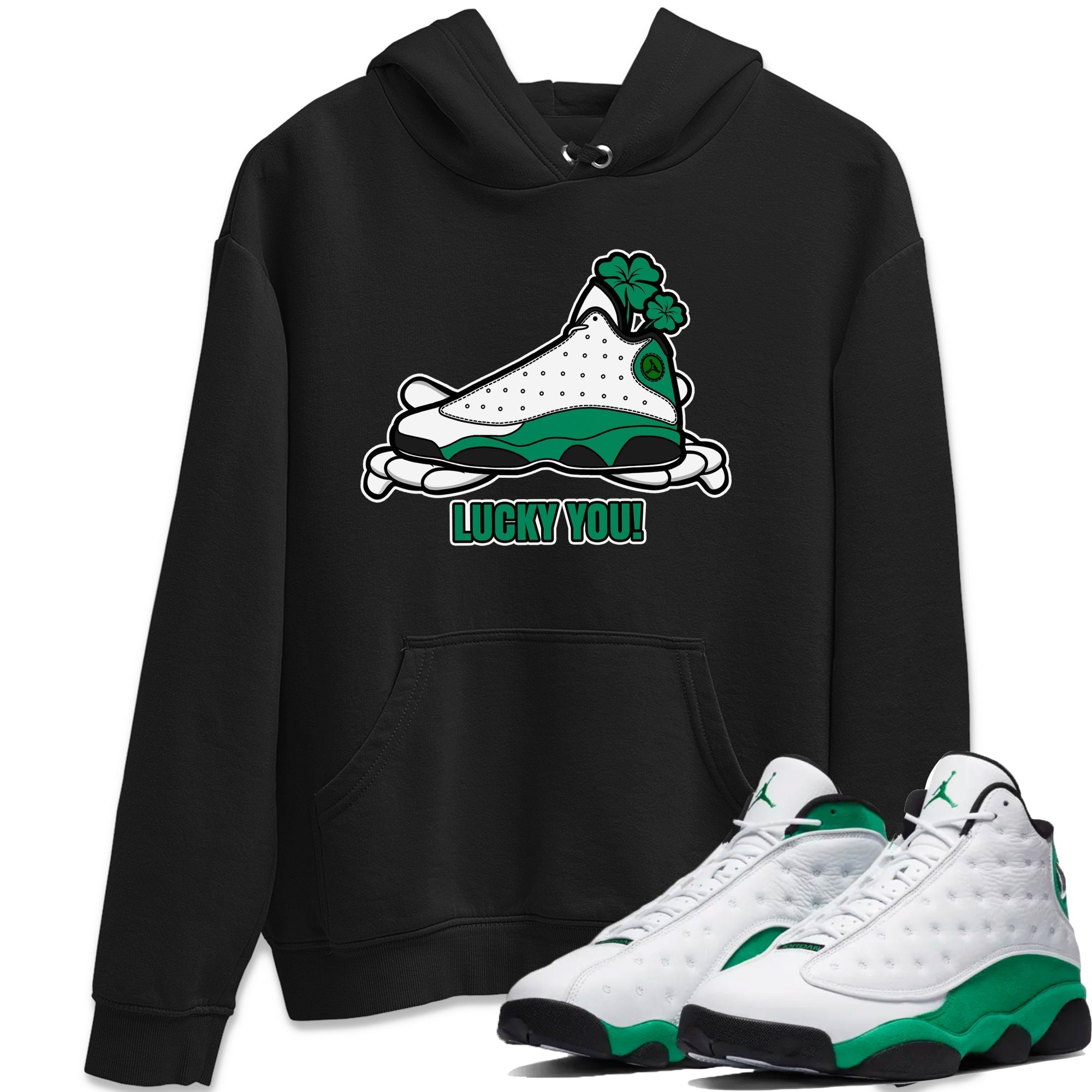 Lucky You snkmatch Tee - Air Jordan 13 Lucky Green