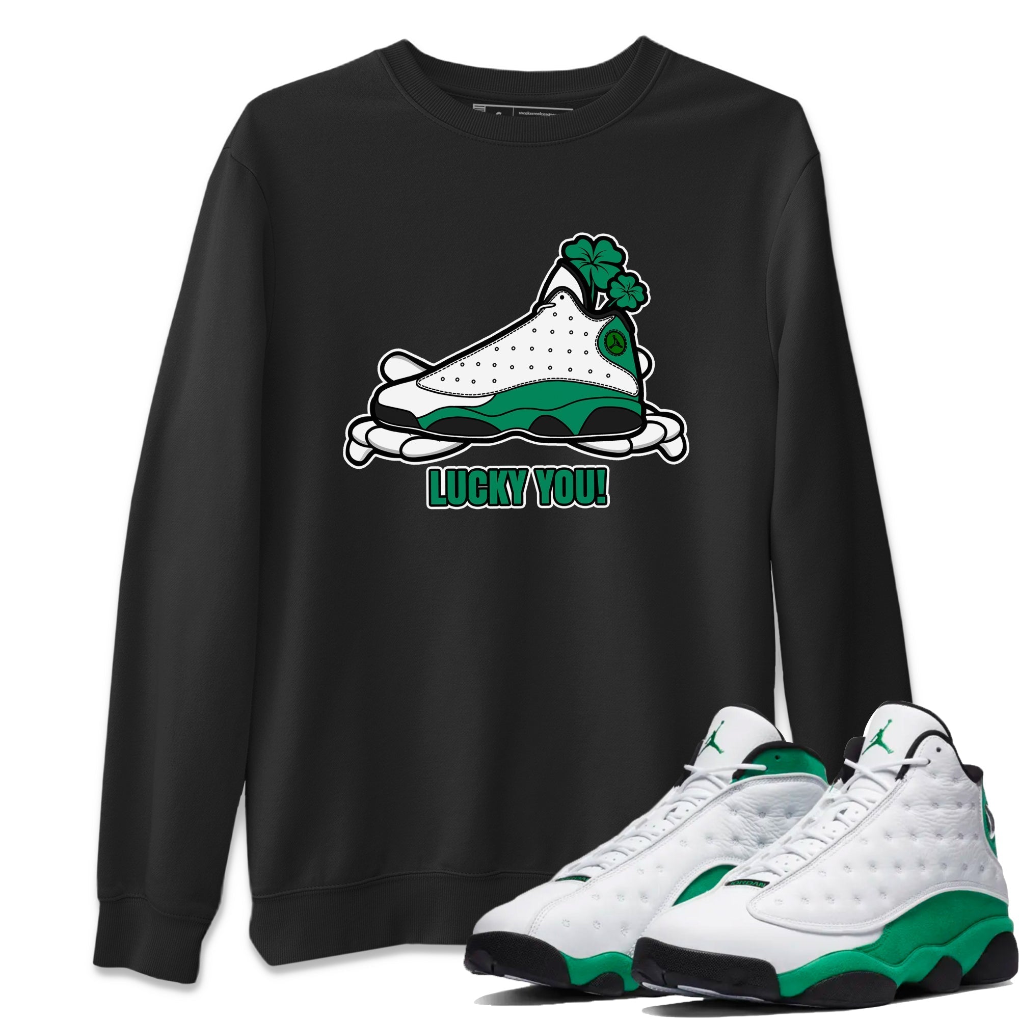 Lucky You snkmatch Tee - Air Jordan 13 Lucky Green