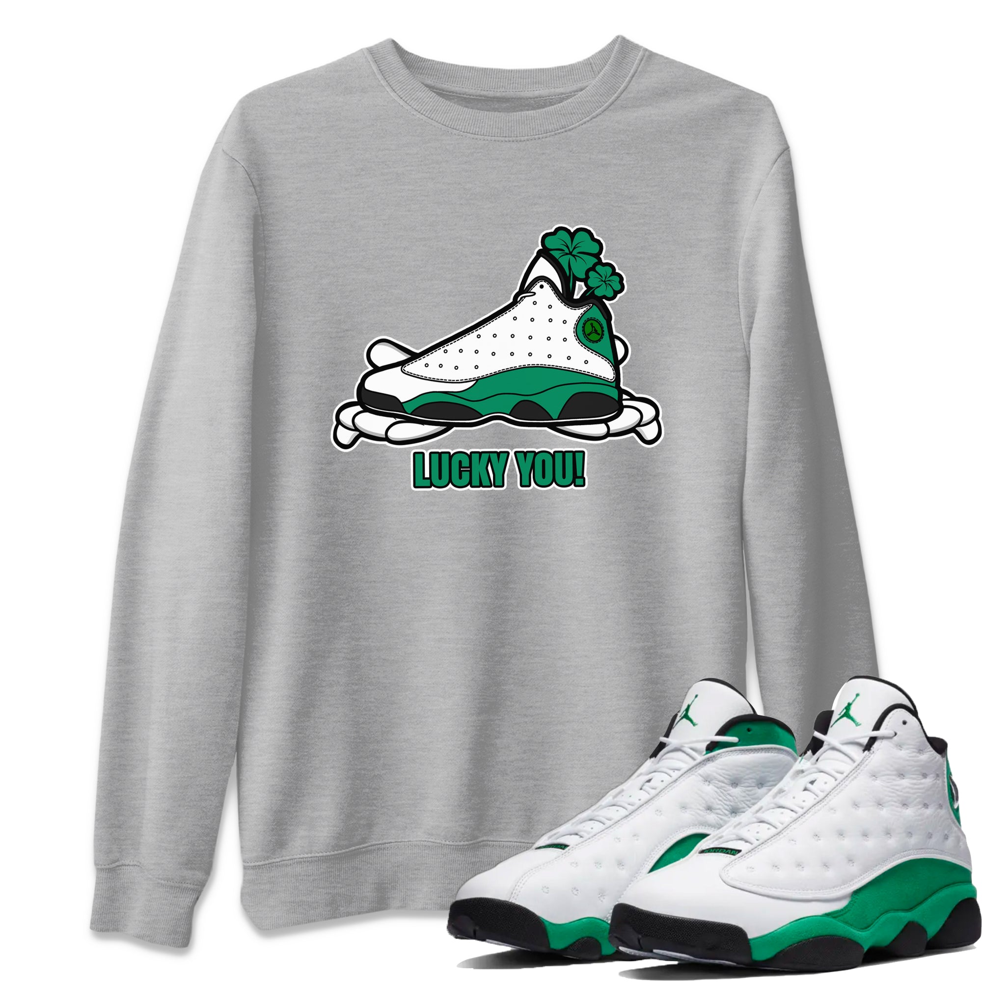 Lucky You snkmatch Tee - Air Jordan 13 Lucky Green