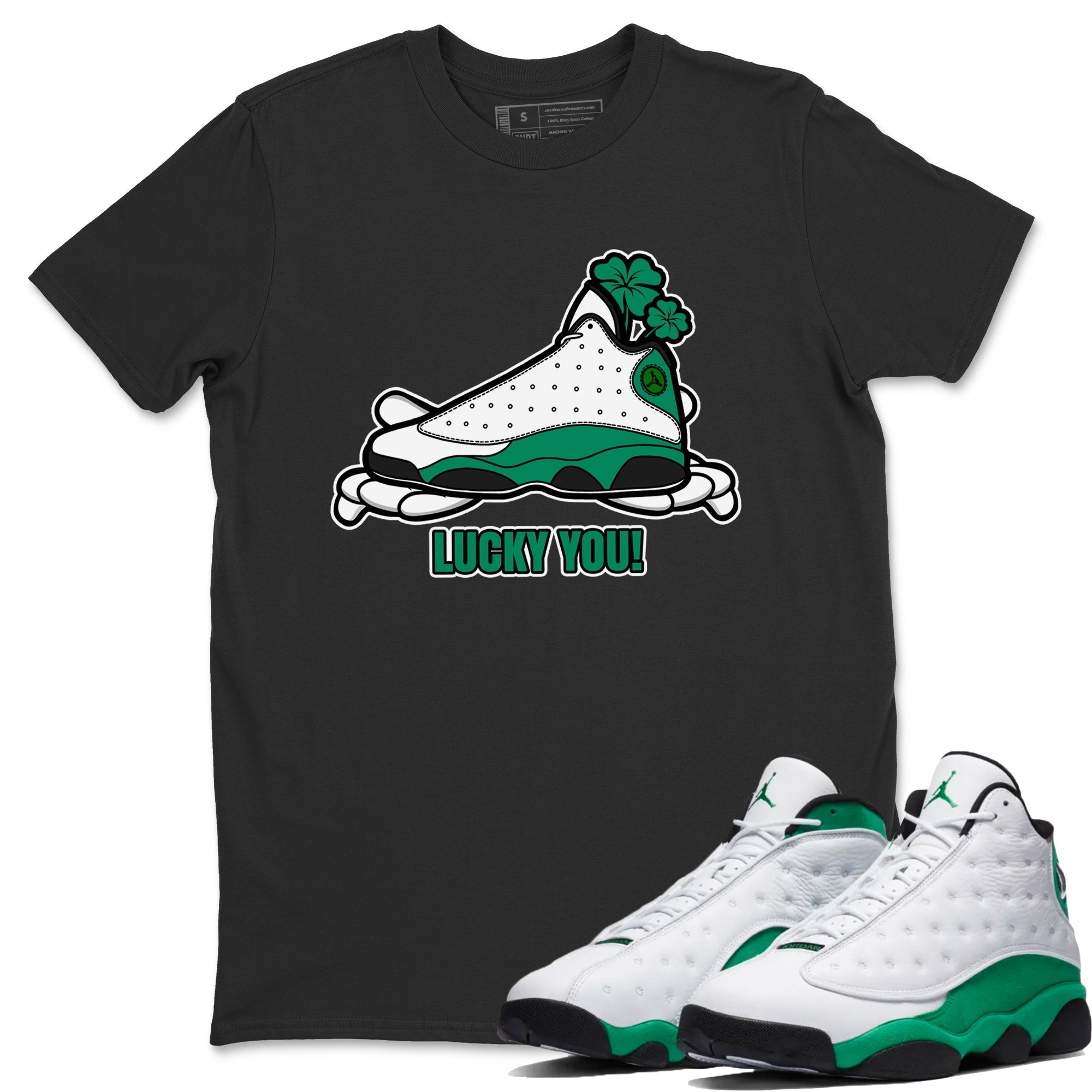 Lucky You snkmatch Tee - Air Jordan 13 Lucky Green