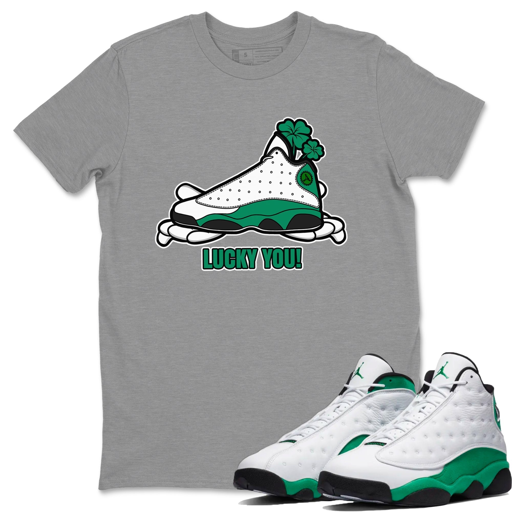 Lucky You snkmatch Tee - Air Jordan 13 Lucky Green