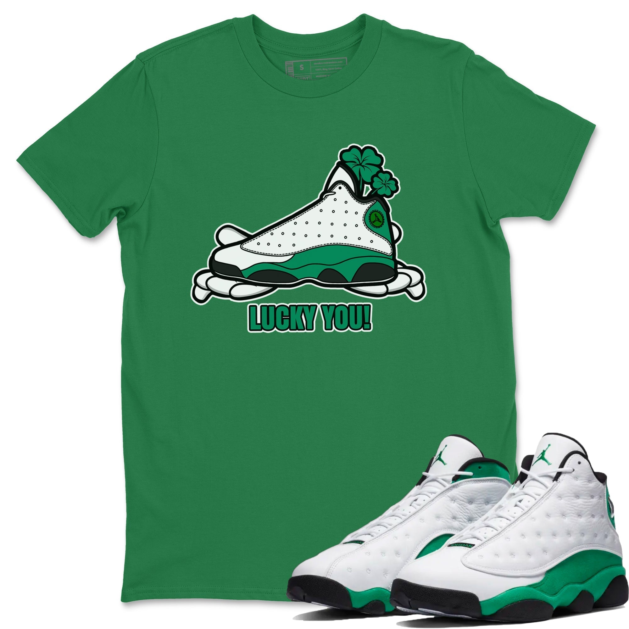 Lucky You snkmatch Tee - Air Jordan 13 Lucky Green