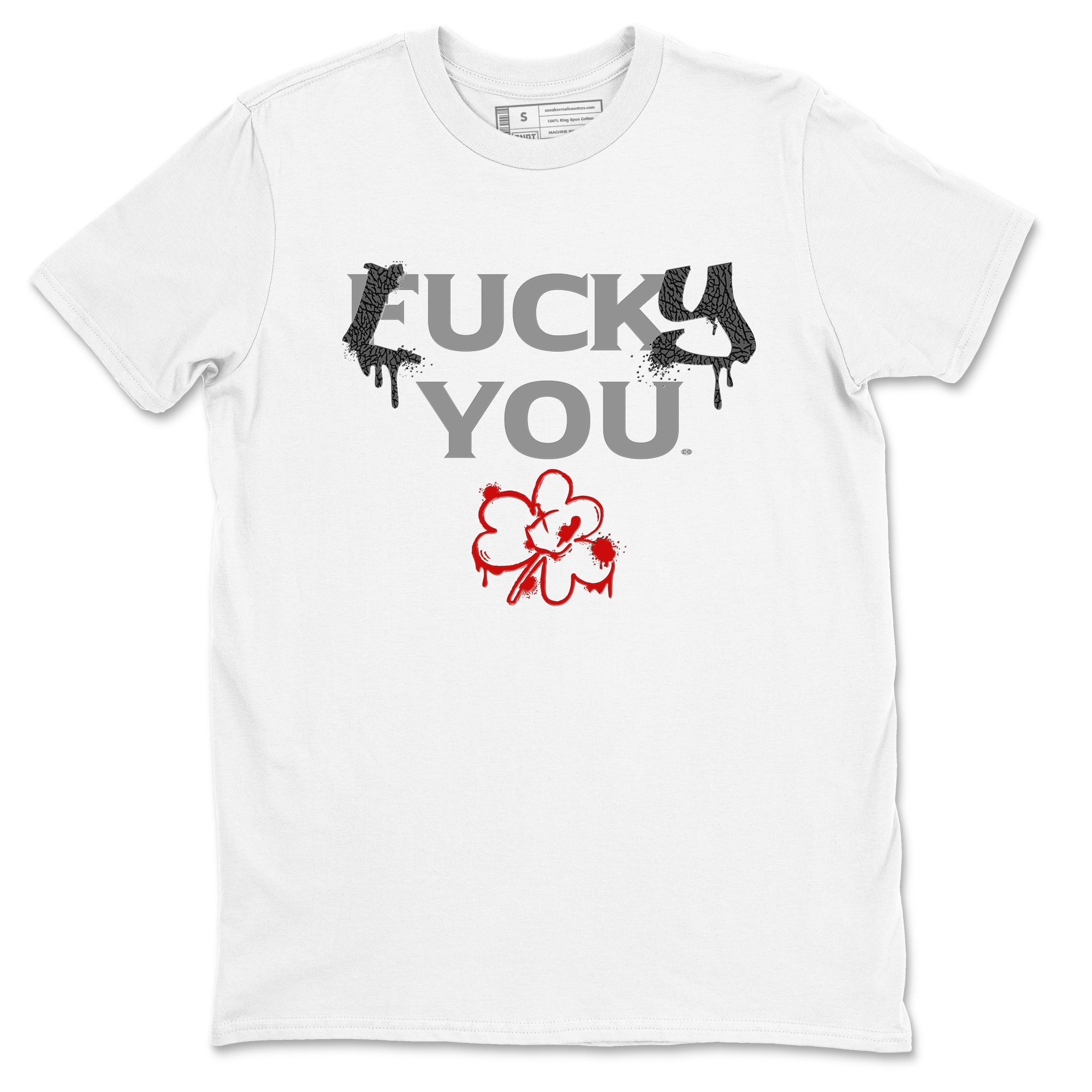 Lucky You snkmatch Tees - Air Jordan 3 Cement Grey