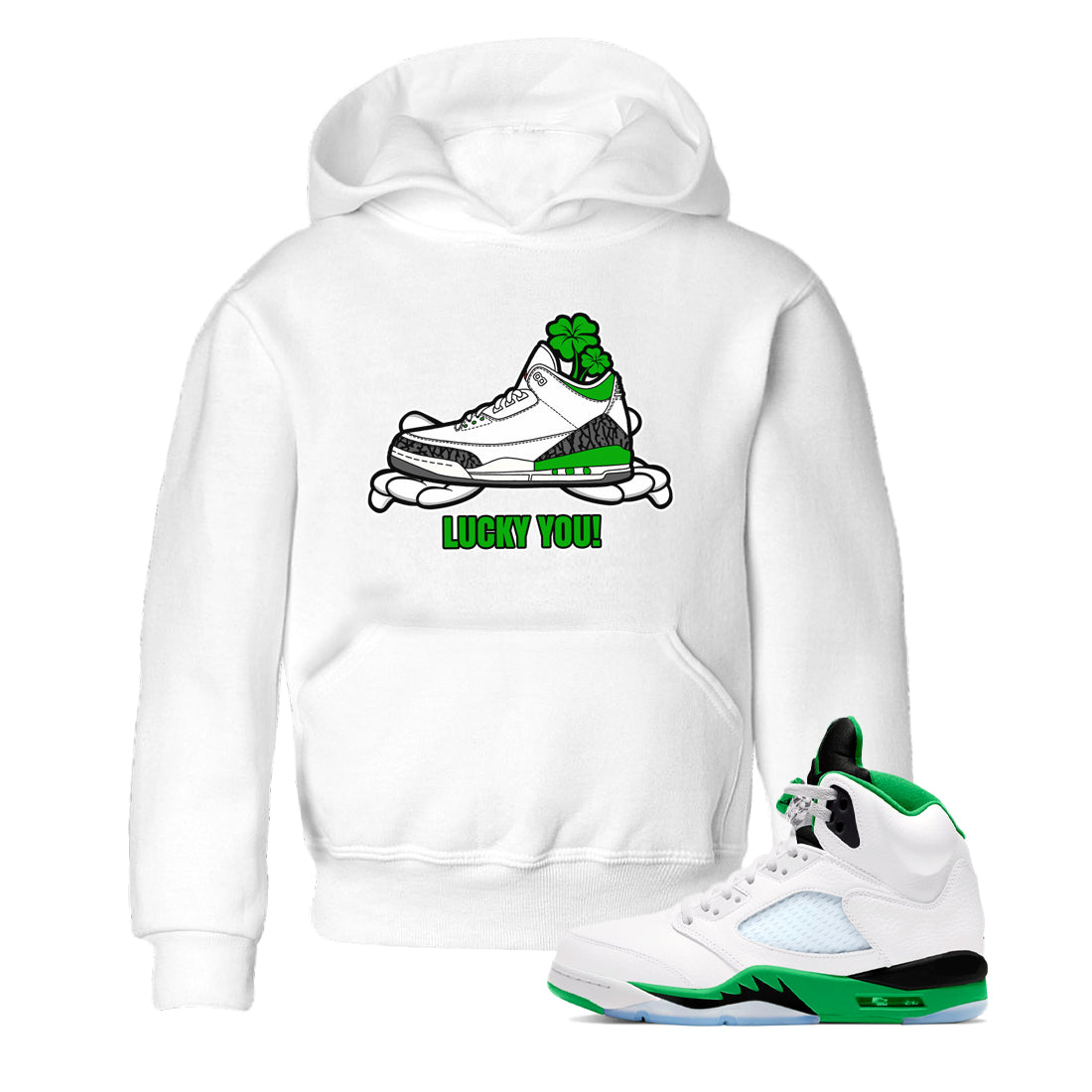 Lucky You snkmatch Tee Kids - Air Jordan 3 Lucky Green