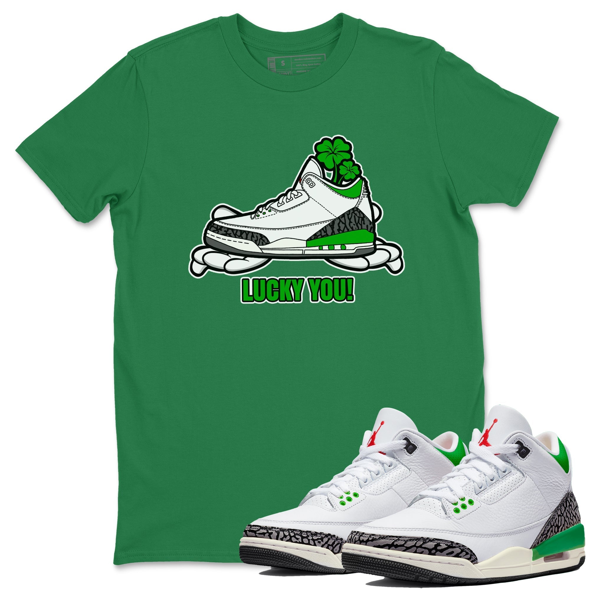Lucky You snkmatch Tee - Air Jordan 3 Lucky Green