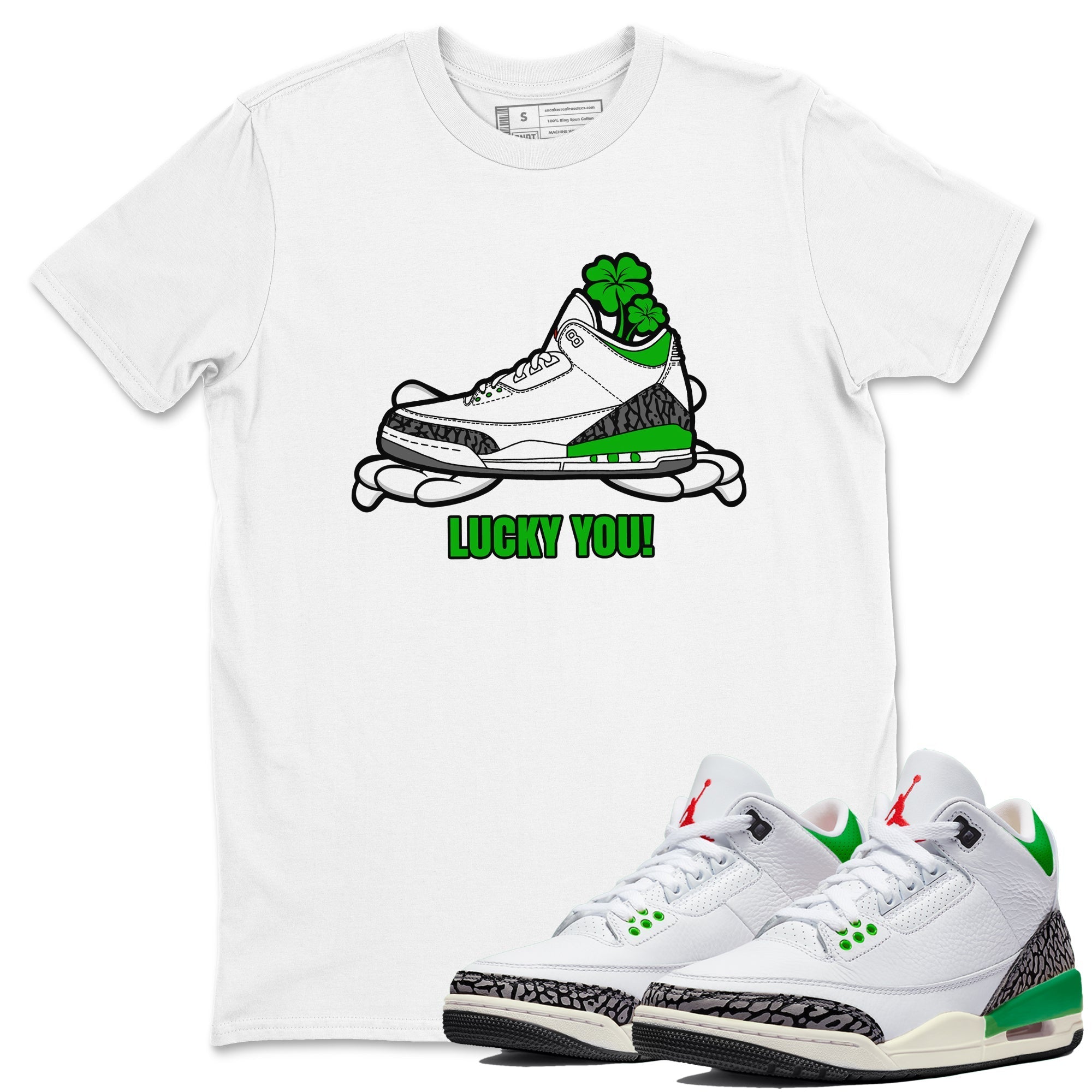 Lucky You snkmatch Tee - Air Jordan 3 Lucky Green