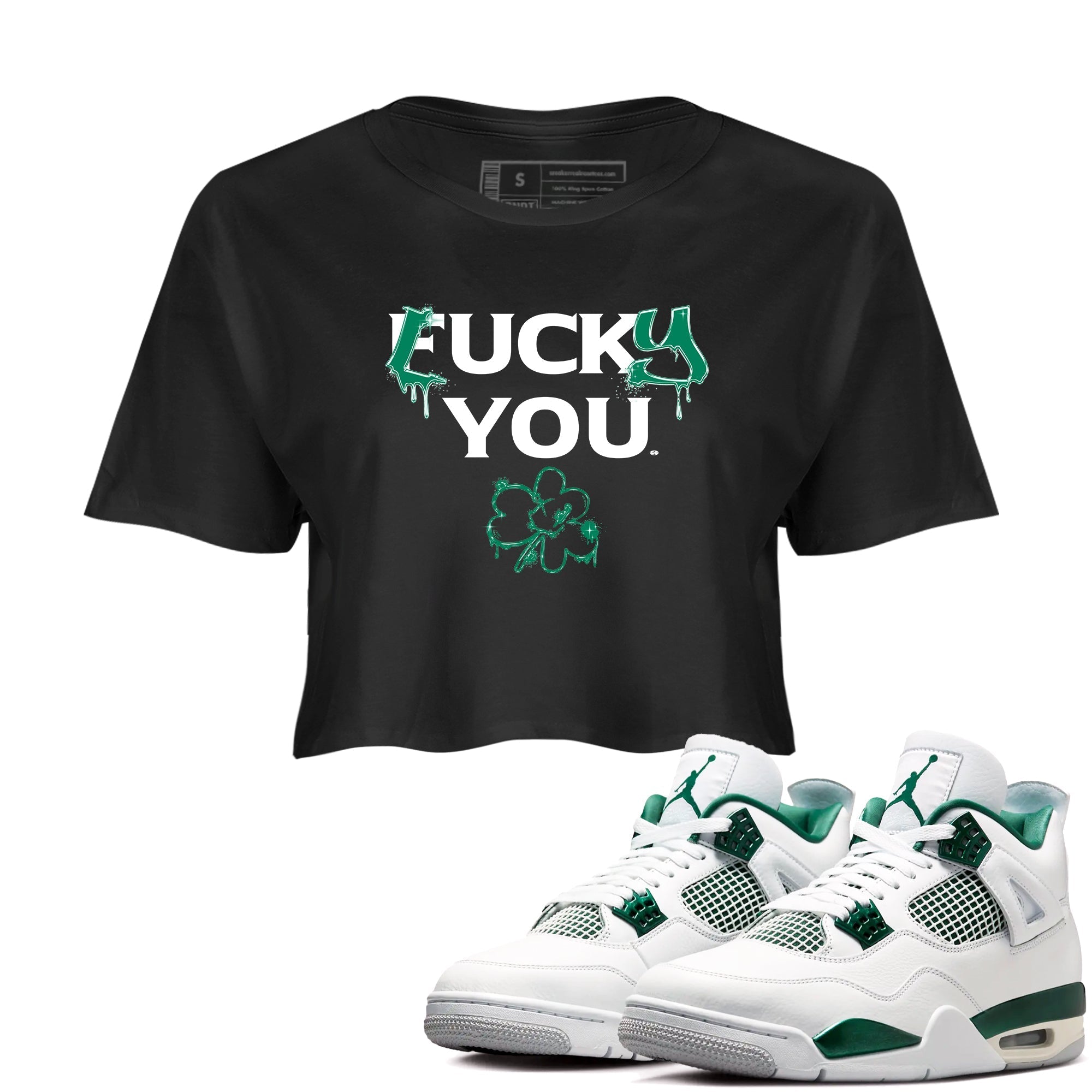 Lucky You snkmatch Women's Top - Air Jordan 4 Oxidized Green