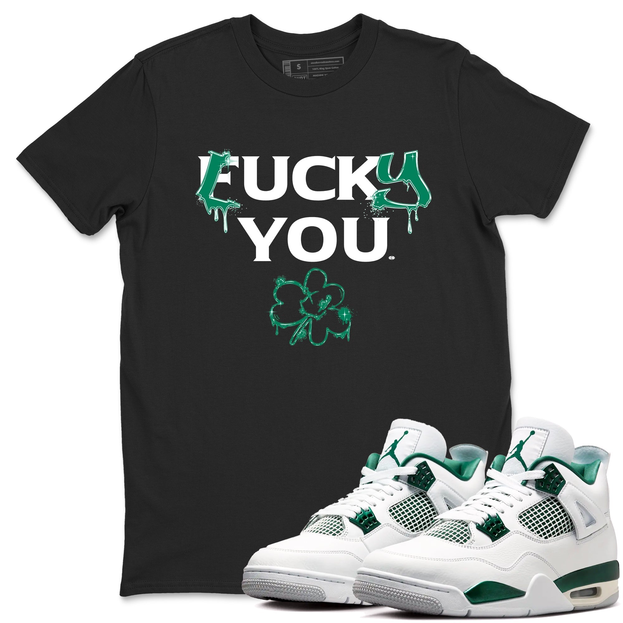 Lucky You snkmatch Tees - Air Jordan 4 Oxidized Green