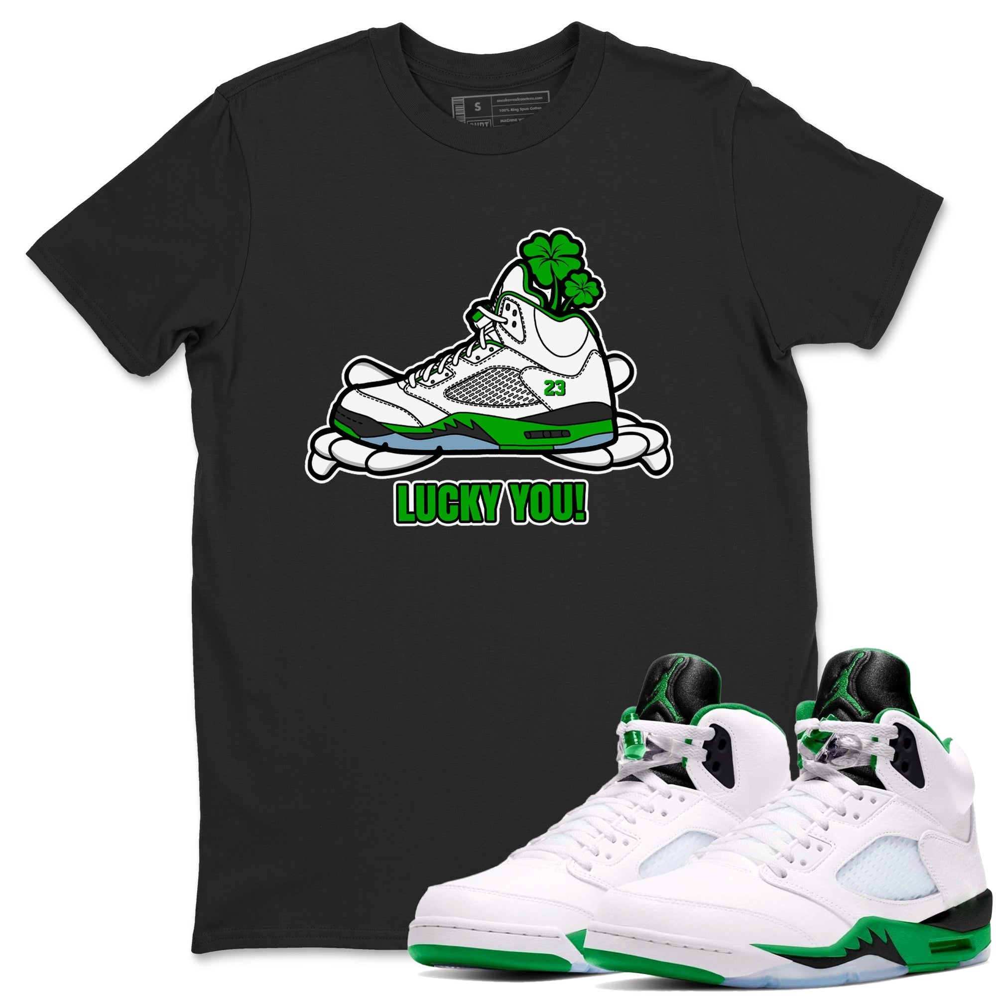 Lucky You snkmatch Tee - Air Jordan 5 Lucky Green