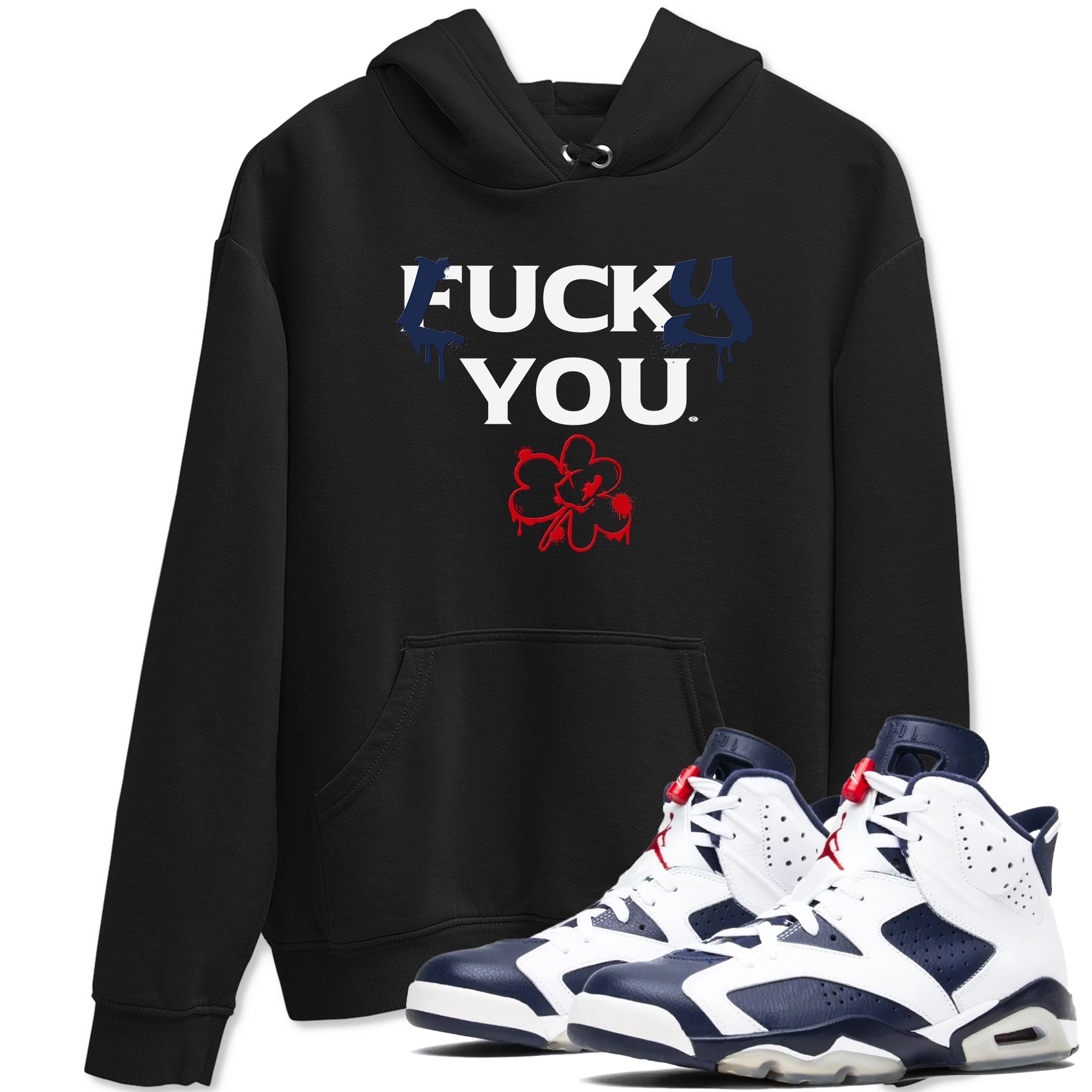 Lucky You snkmatch Tees - Air Jordan 6 White And Midnight Navy