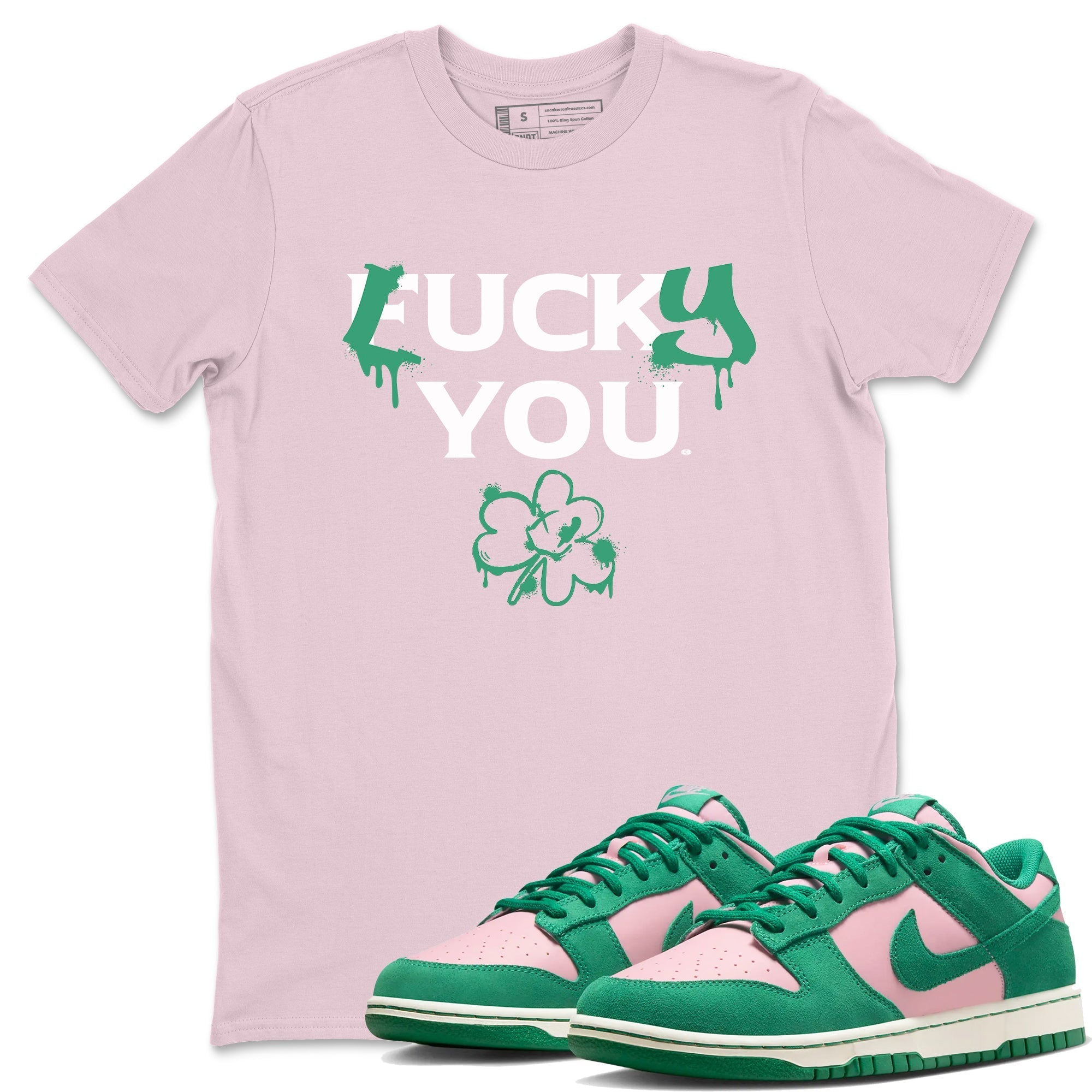 Lucky You snkmatch Tees - Dunk Medium Soft Pink Malachite