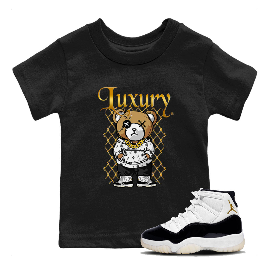 Luxury Bear snkmatch Tees Kids - Air Jordan 11 Gratitude